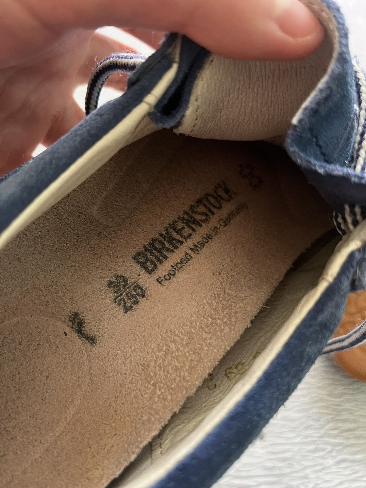 Birkenstock Birkenstock Lace Up Suede Classic Shoes Blue Size US 7 / EU 40 - 7 Thumbnail