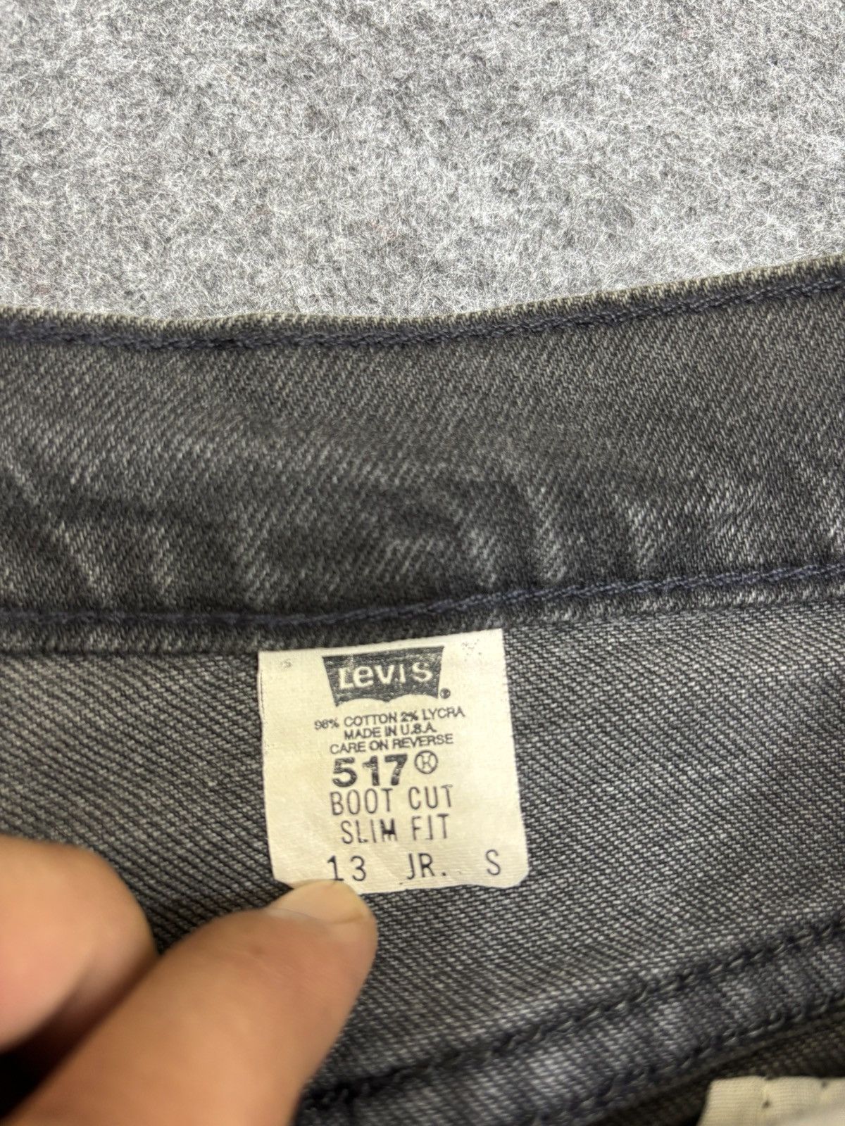 Levi's 💥Vintage Flare💥Levis 517 Flare Superblack Denim F609 Size US 32 / EU 48 - 10 Thumbnail