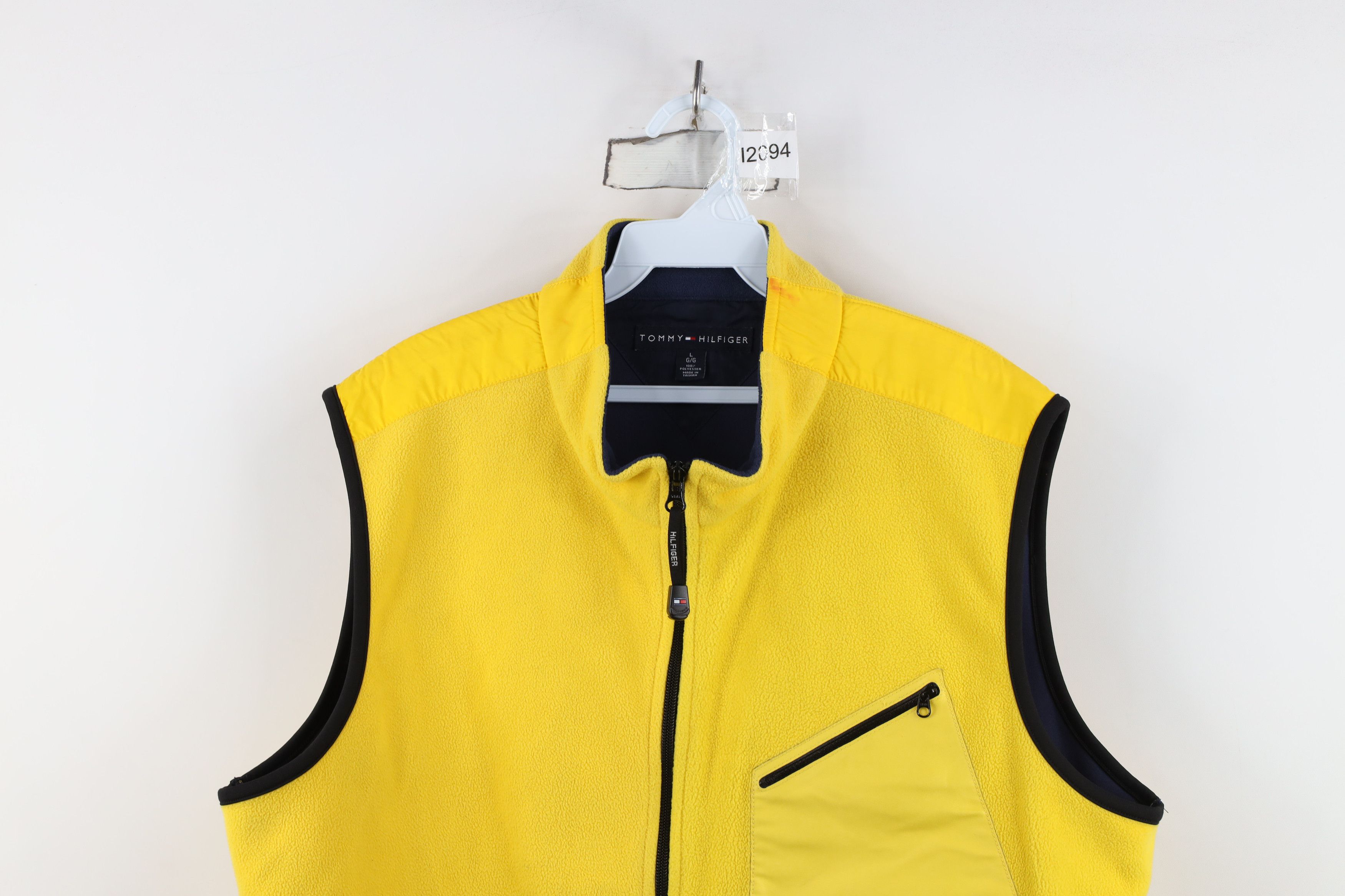 Tommy Hilfiger Vintage Tommy Hilfiger Full Zip Fleece Vest Jacket Yellow Size US L / EU 52-54 / 3 - 2 Thumbnail