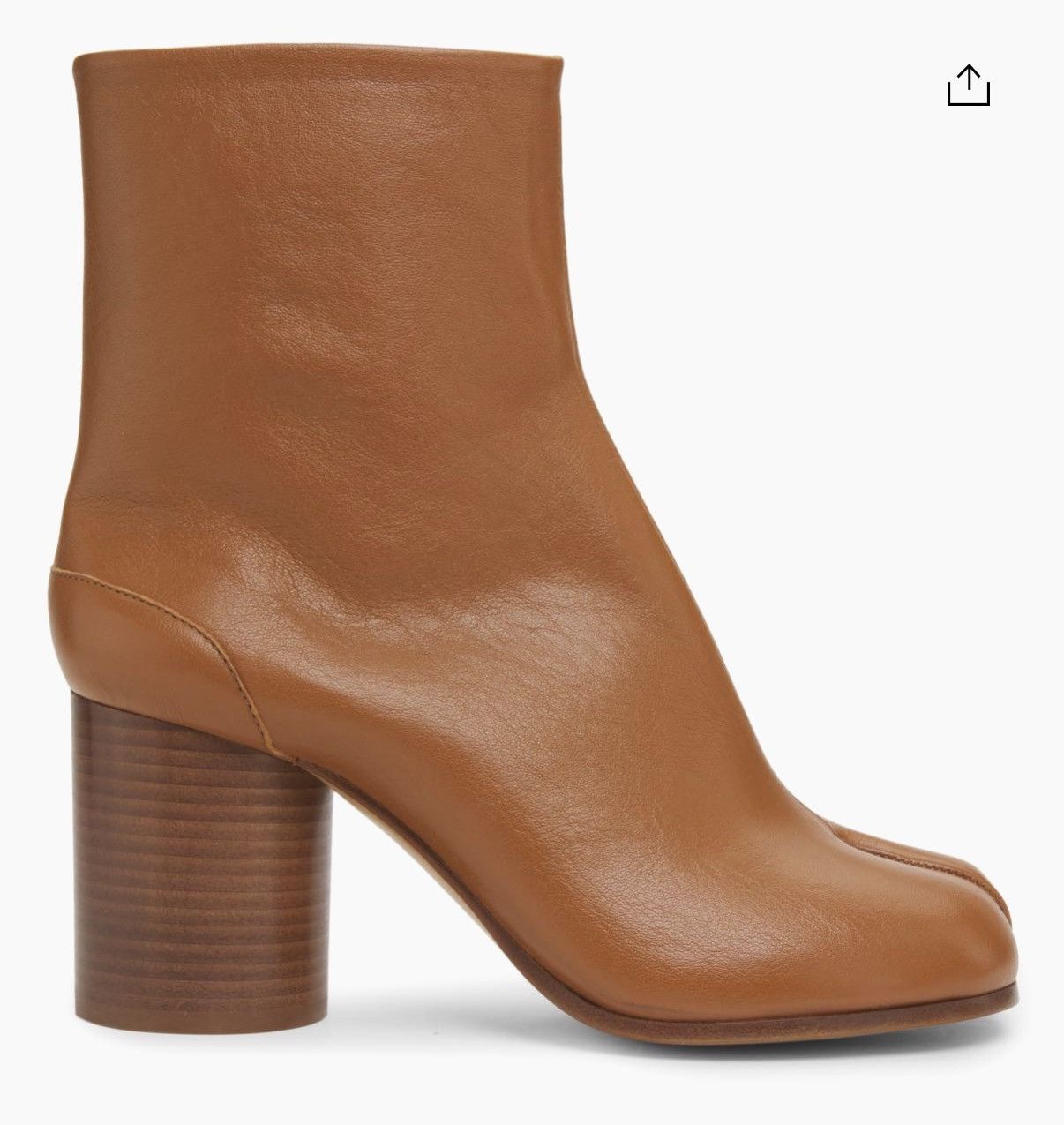 Maison Margiela Tabi Calfskin Boots Tobacco Brown Size US 6 / IT 36 - 3 Thumbnail