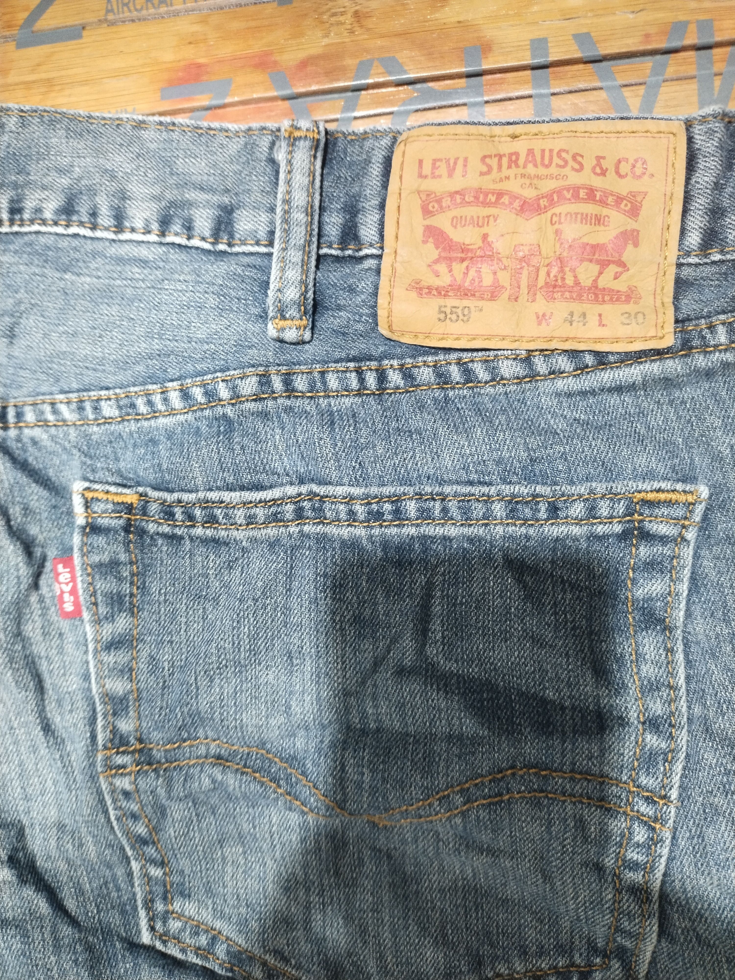 Levi's × Vintage Jeans Levis 559 Sz 44" Size US 44 / EU 60 - 11 Thumbnail