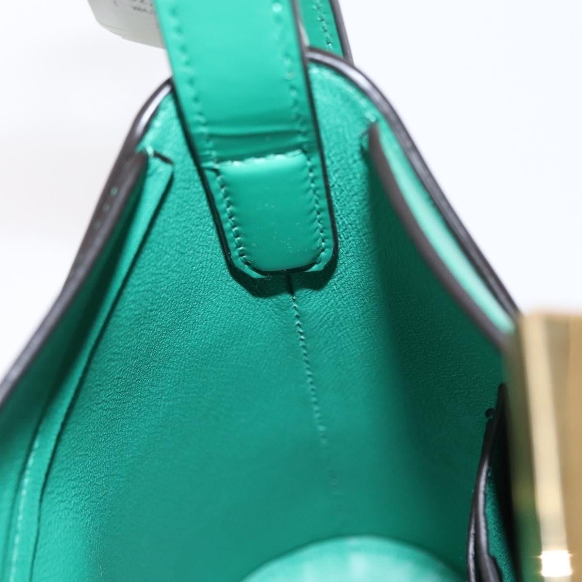 Salvatore Ferragamo Salvatore Ferragamo Leather Gancini Trifolio Handbag Green Size ONE SIZE - 10 Thumbnail