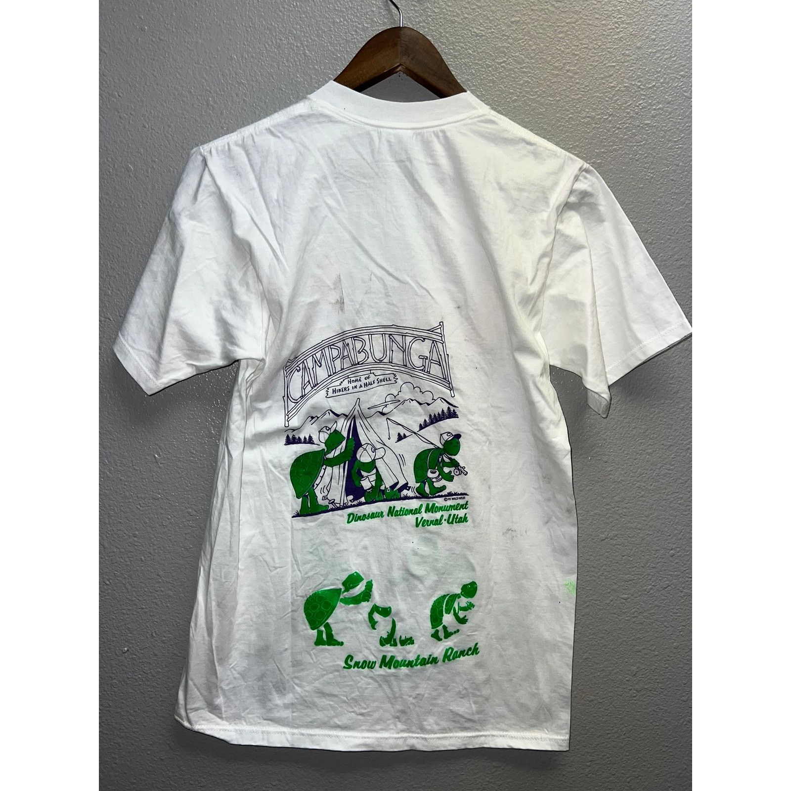 Jerzees Vintage Test Print Shirt Reno Campabunga Turtle Utah Tee 90s Size US M / EU 48-50 / 2 - 6 Thumbnail