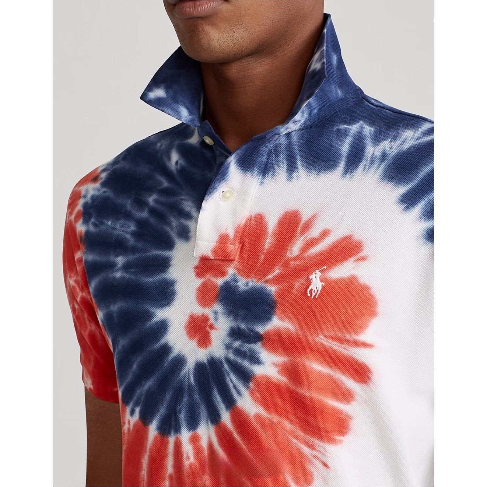 Polo Ralph Lauren NWT Polo Ralph Lauren B&T Americana Tie Dye Cotton Polo 1XB Size US XL / EU 56 / 4 - 1 Thumbnail