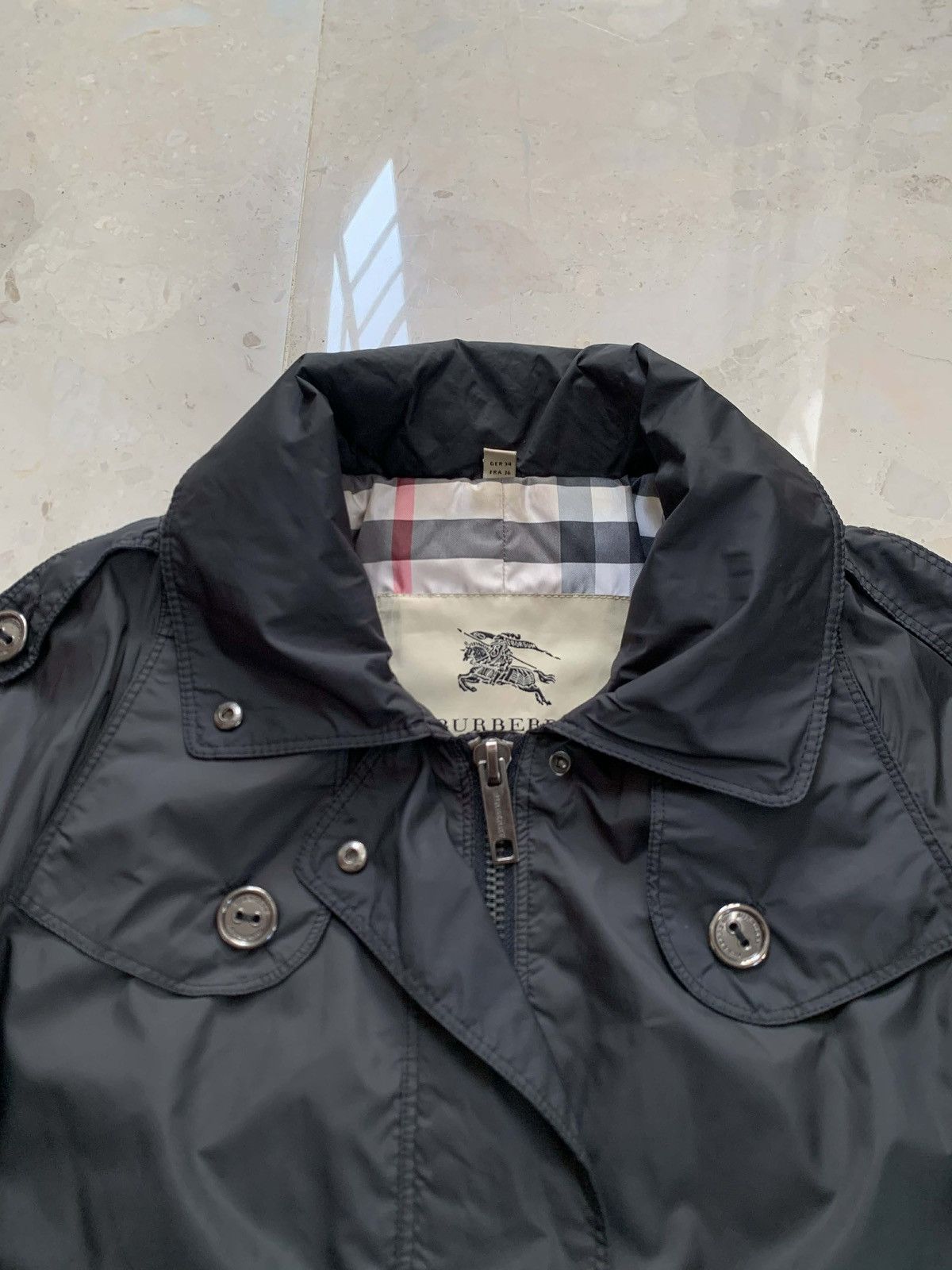 Burberry Burberry Nylon Utility Jacket (Black) Size M / US 6-8 / IT 42-44 - 2 Thumbnail