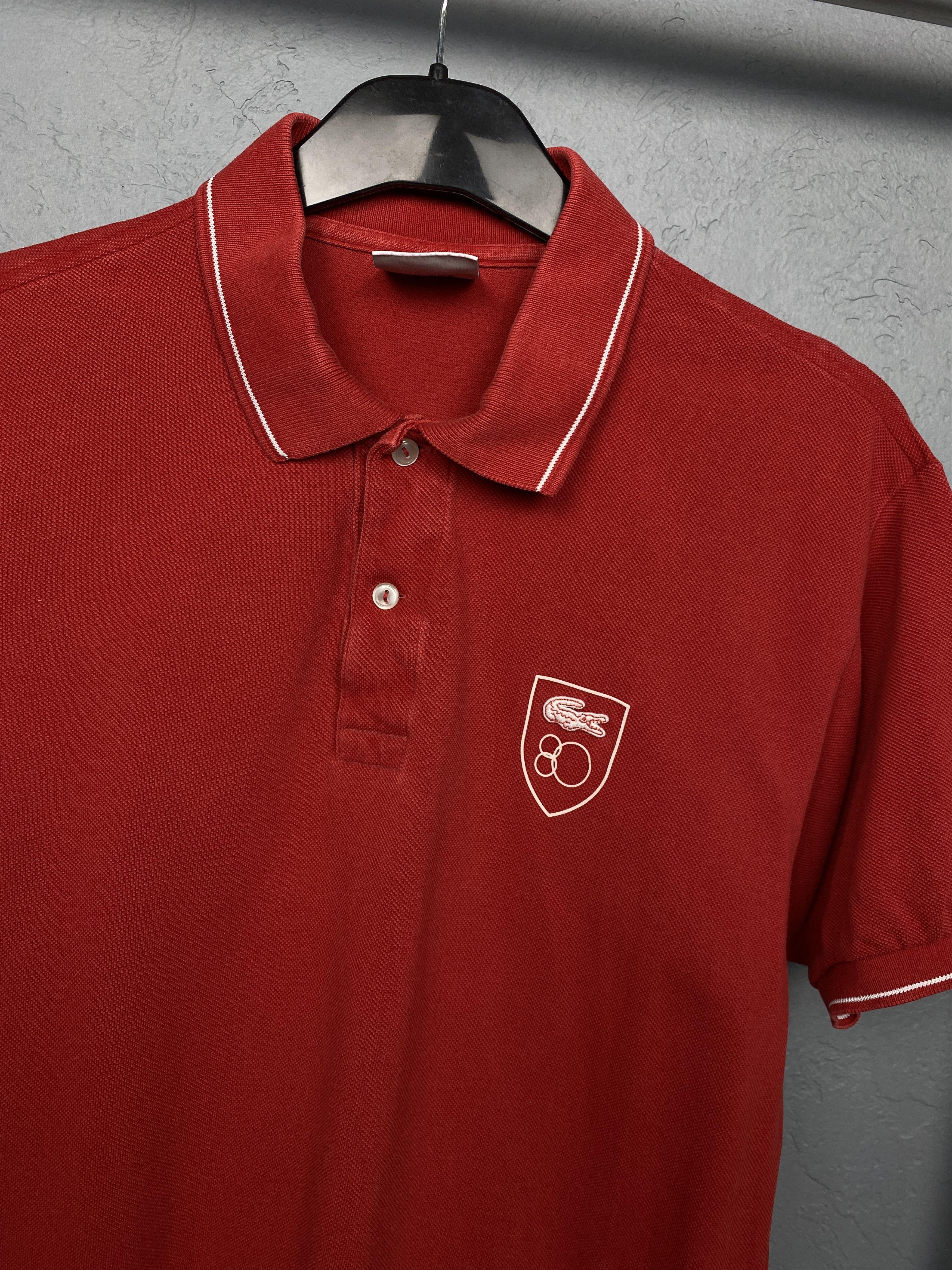 Lacoste Lacoste Celebrating 80 Mens Polo Shirt Size US L / EU 52-54 / 3 - 2 Thumbnail