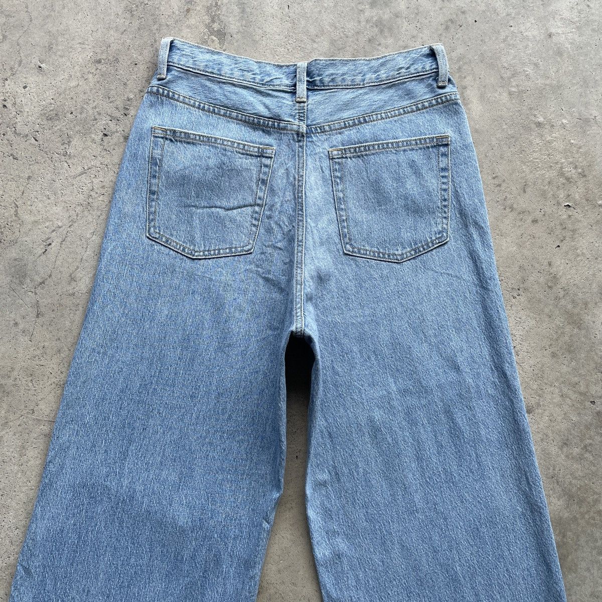 Japanese Brand Japanese Brand Gu FLARE Jeans Faded Denim Distressed Pants Size US 29 - 8 Thumbnail