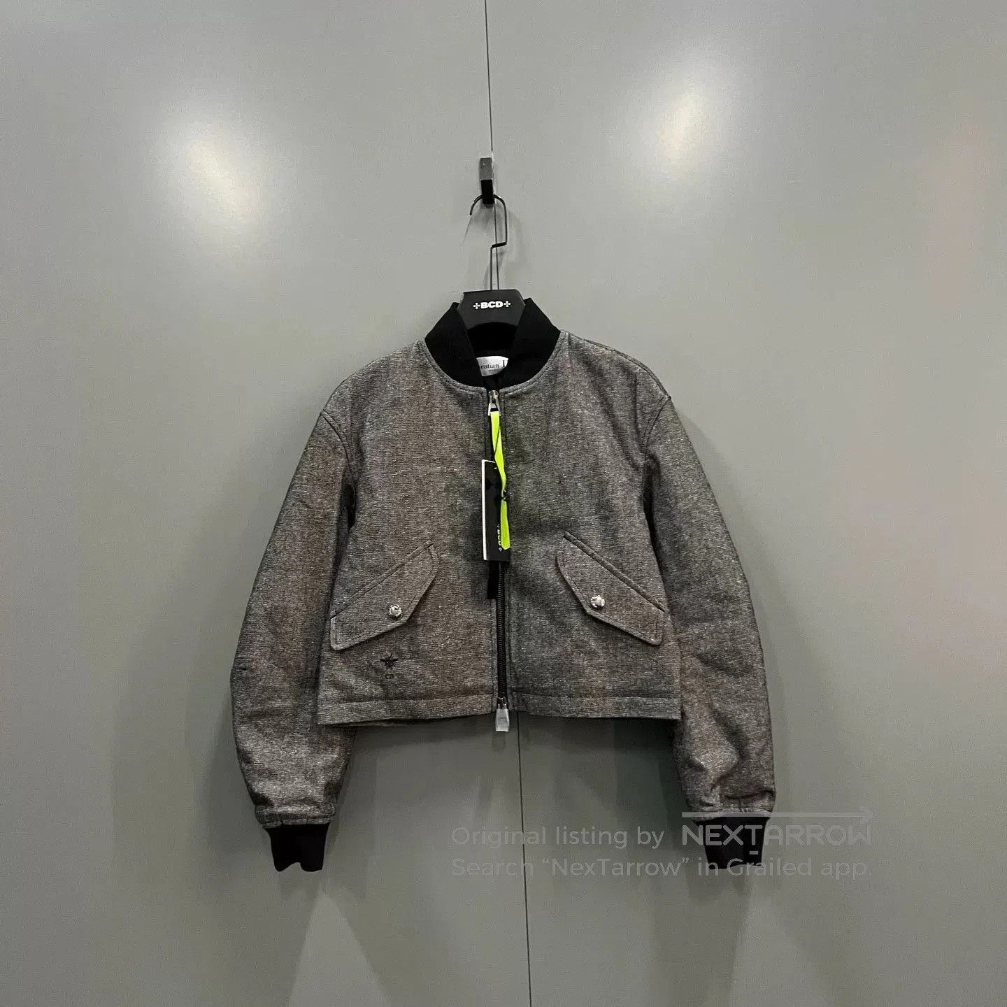 Dior gray pilot bomber jacket by Dior. Size US S / EU 44-46 / 1 - 1 Thumbnail