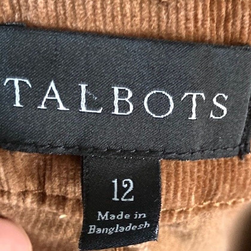 Talbots Talbots Womens Pants Brown Corduroy High Rise Straight Stretch 12 Pants Womens Brown Corduroy High Rise Straight Stretch 12 Size 34" / US 12 / IT 48 - 4 Thumbnail