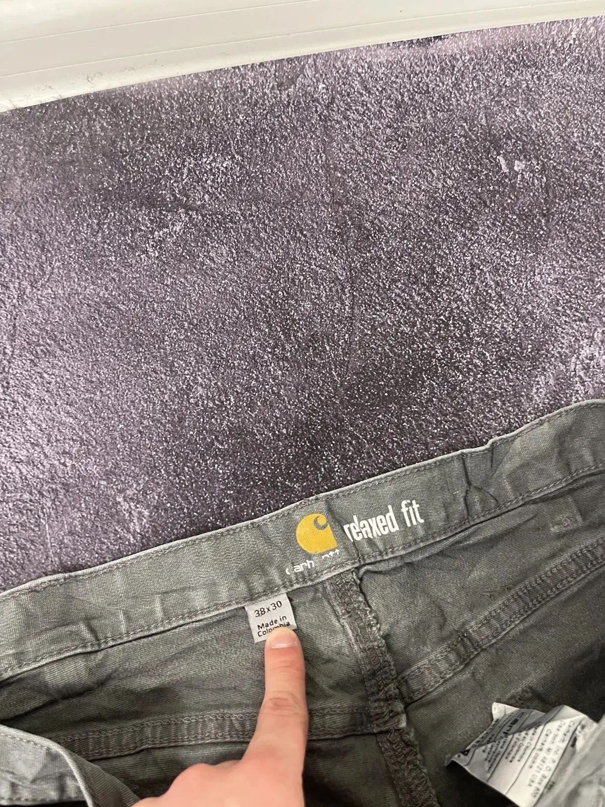Carhartt × Vintage Vintage Carhartt Gray Carpenter Work Hype Baggy Pants Size US 38 / EU 54 - 10 Thumbnail