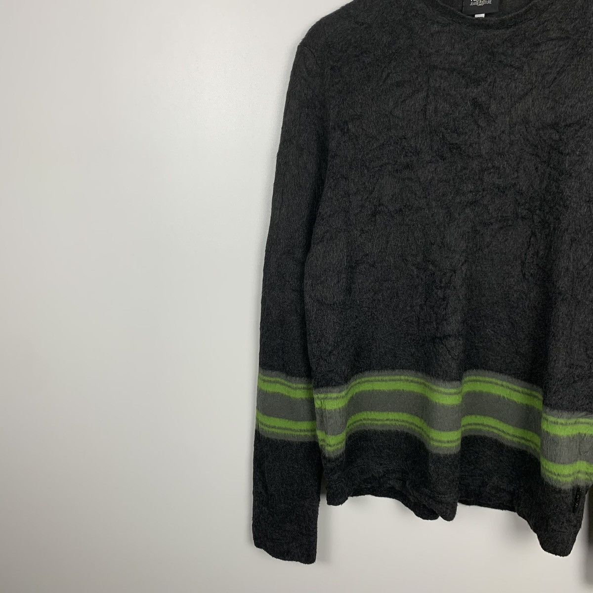 Versace Jeans Couture Versace Designer Striped Sweater Size XXL Italian Luxury Top Size XXL / US 16-18 / IT 52-54 - 4 Thumbnail