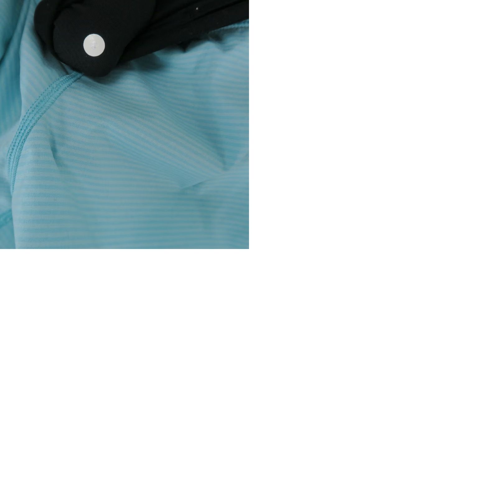 Lululemon Lululemon Shorts Womens 8 Blue Aqua Black Striped Ruched Running Athletic Size 30" / US 8 / IT 44 - 9 Thumbnail
