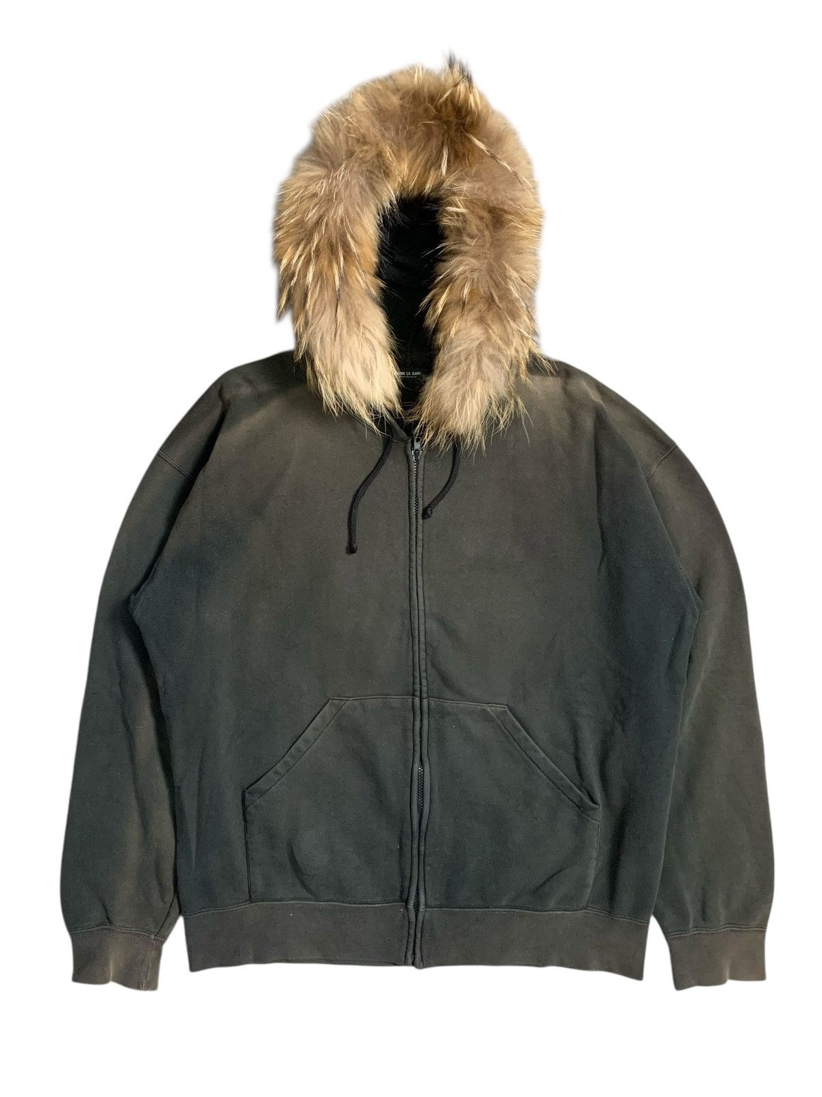 20471120 SUNFADED COMME CA DU MODE DISTRESSED FUR ZIP HOODIE Size US L / EU 52-54 / 3 - 1 Thumbnail