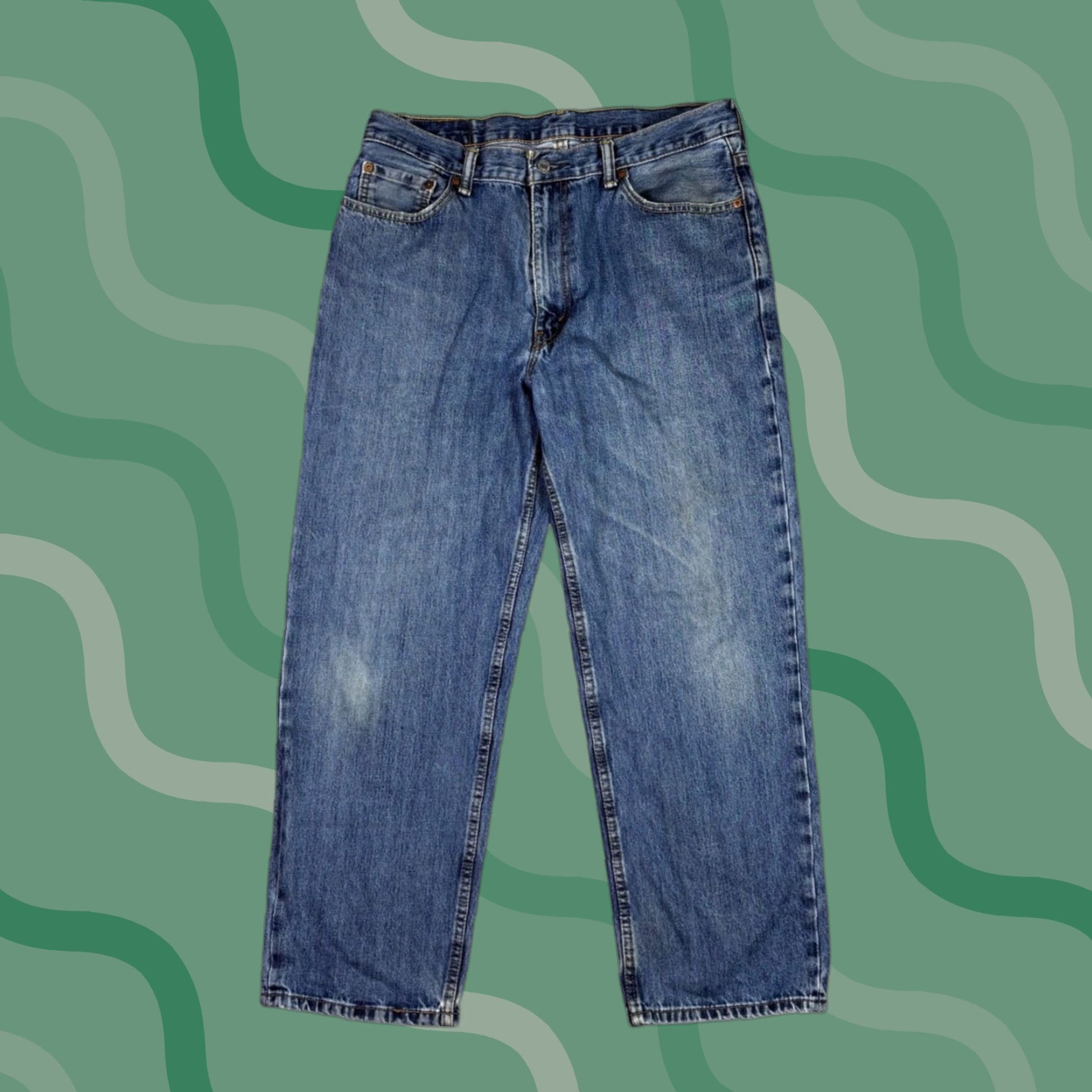 Denime VINTAGE Levi Strauss 550 Jeans Mens 32x30 Blue Denim 90s Straight Relaxed Fit 5-Pocket Size US 32 / EU 48 - 1 Thumbnail