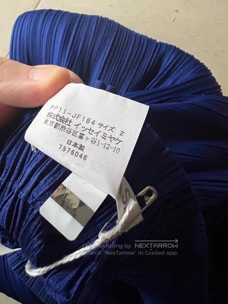Issey Miyake Issey Miyake Blue Pleated Casual Trousers Size 25" / US 0 / IT 36 - 5 Thumbnail