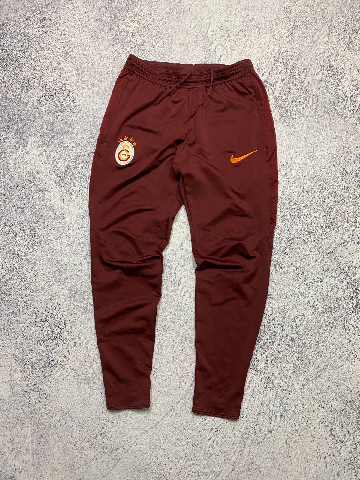 Pre-owned Nike X Vintage Nike Galatasaray Trackpants Y2k Soccer Drill In Burgundy