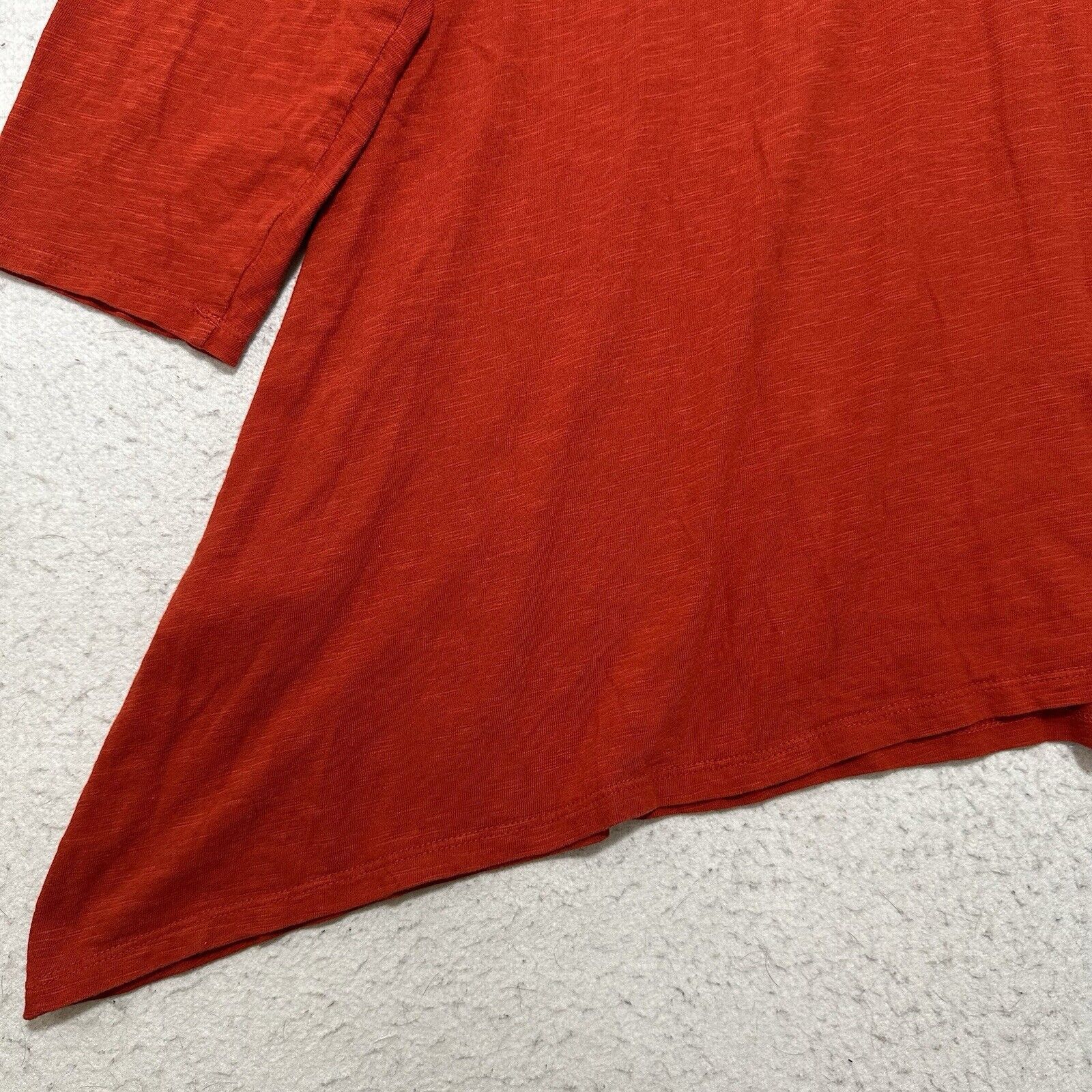 Chicos Chico's 3 XL Burnt Orange 3/4 Sleeve Lace Boho Blouse Size XL / US 12-14 / IT 48-50 - 14 Thumbnail