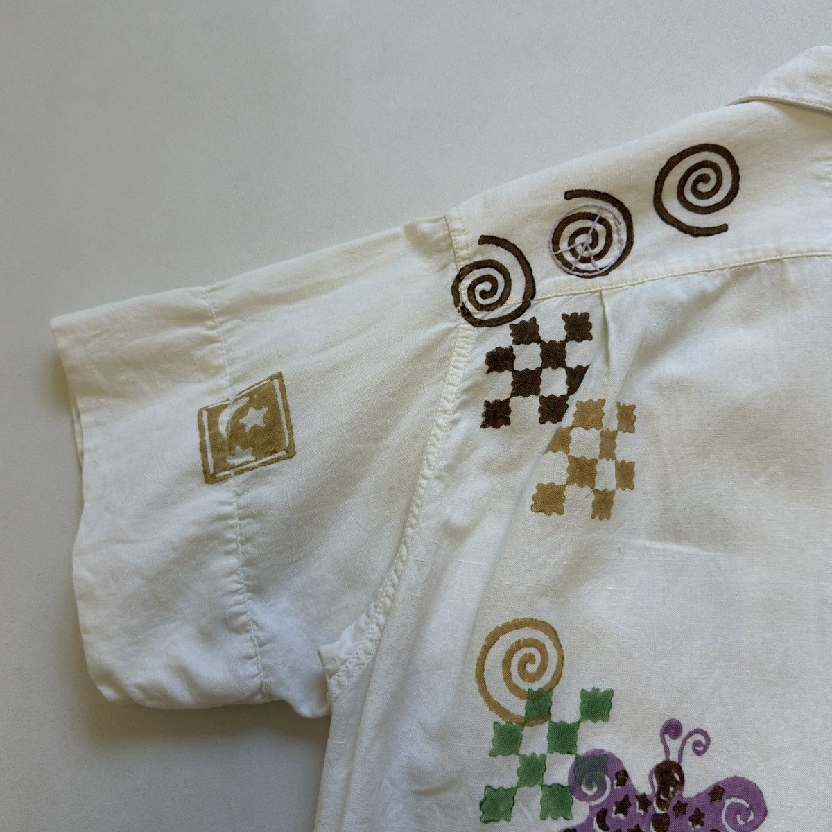 Story Mfg. ‘Greetings’ Embroidered Boxy Shirt Size US S / EU 44-46 / 1 - 20 Thumbnail
