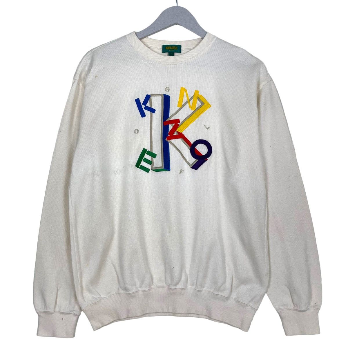 Art Japanese Brand Kenzo 90s KENZO GOLF MULTICOLOR CREWNECK SWEATER Grailed