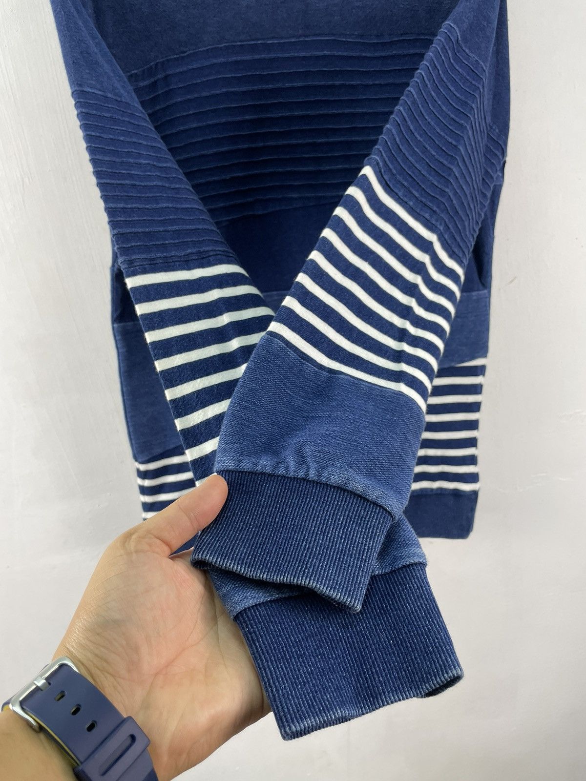 In The Attic In The Attic Long Sleeve Tshirt Patchwork Indigo Japan Size US M / EU 48-50 / 2 - 5 Thumbnail