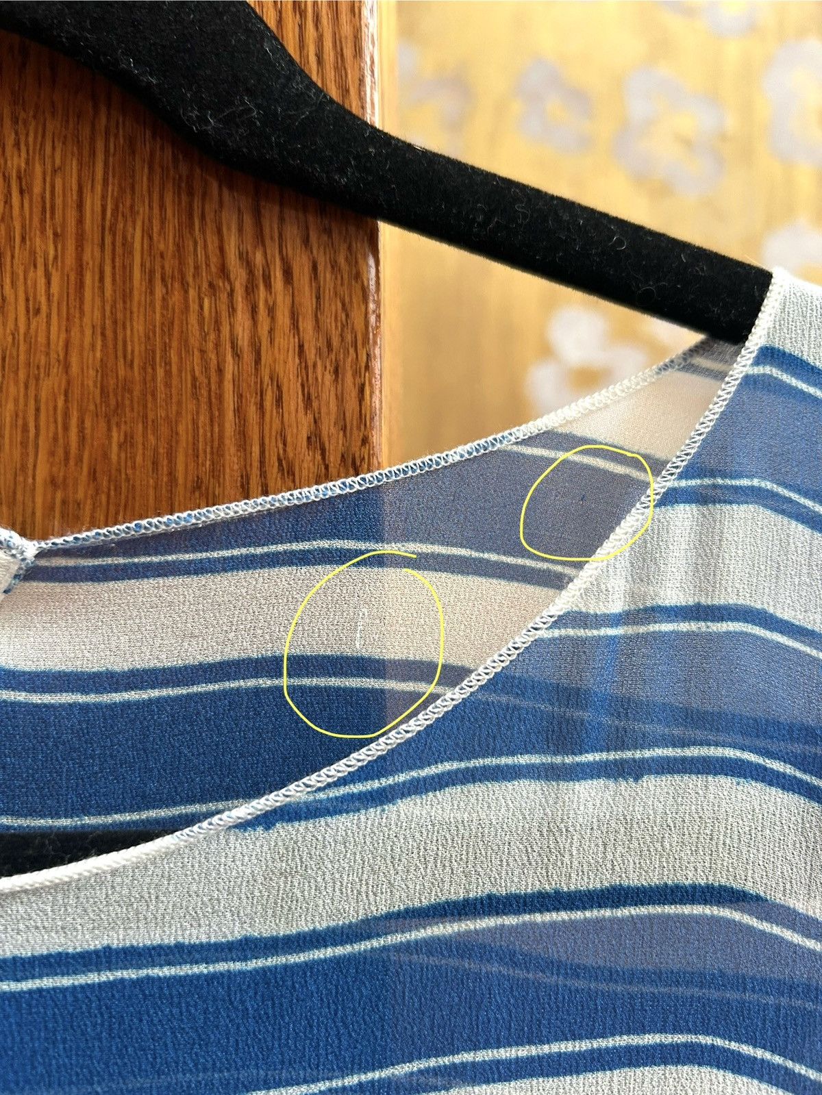 Dolce & Gabbana Dolce & Gabbana Silk Striped Dress Blue White 3/4 Sleeve Size M / US 6-8 / IT 42-44 - 14 Thumbnail