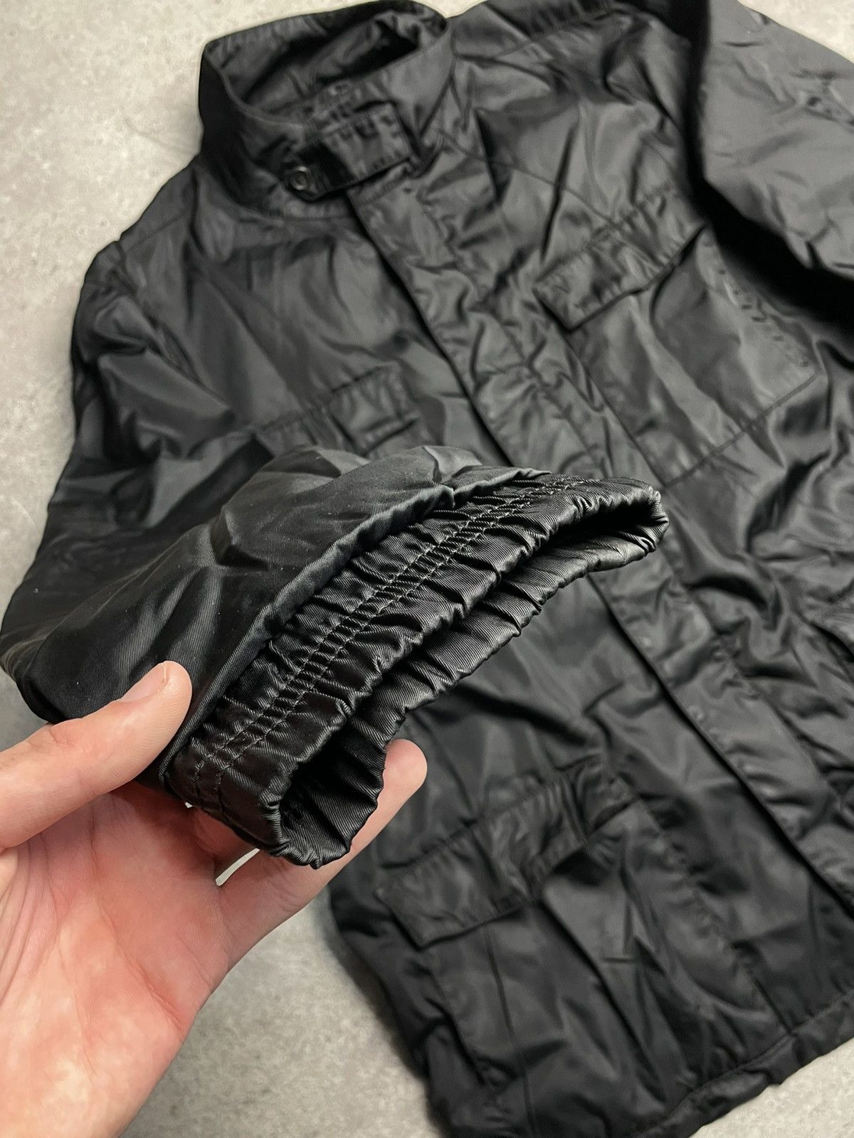Prada Prada Milano Nylon Military Black Field Jacket Size US XL / EU 56 / 4 - 7 Thumbnail