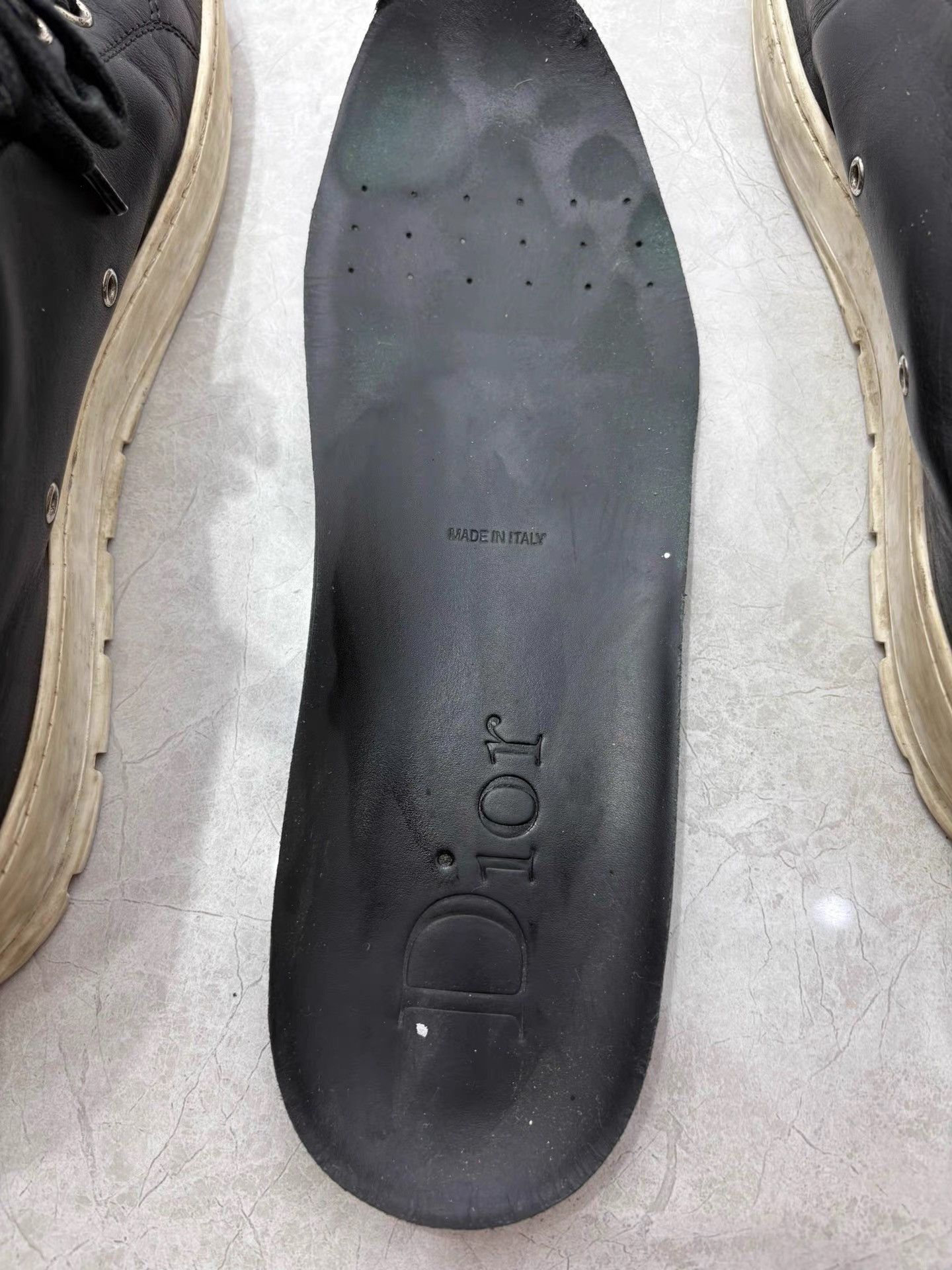 Dior Dior Men's Black Leather High-top Casual Shoes K29 Size US 9 / EU 42 - 6 Thumbnail