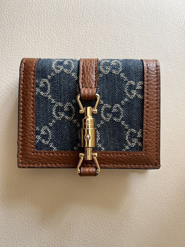 Gucci Gucci 1961 Jackie Card Case Leather Wallet Size ONE SIZE - 1 Thumbnail