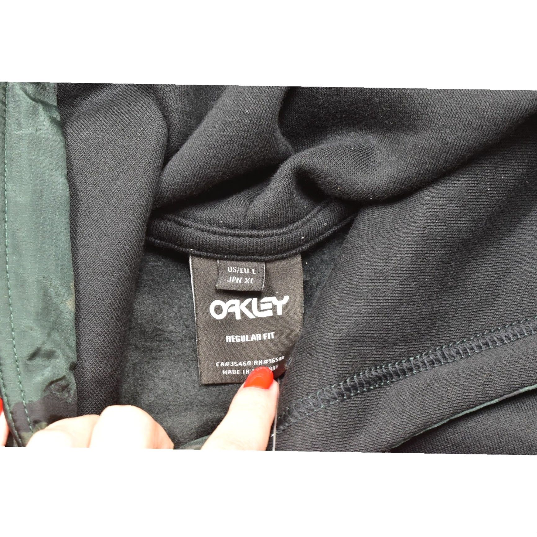 Oakley Hoodie Adult L Black Road Trip RC PO Pullover Logo Casual Mens