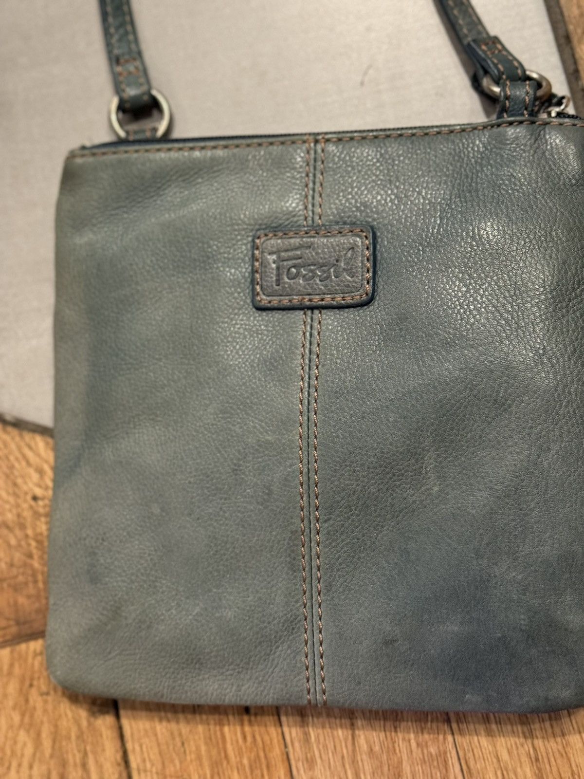 Fossil FOSSIL crossbody bag leather Purse Sachel Blue Green Size ONE SIZE - 2 Thumbnail