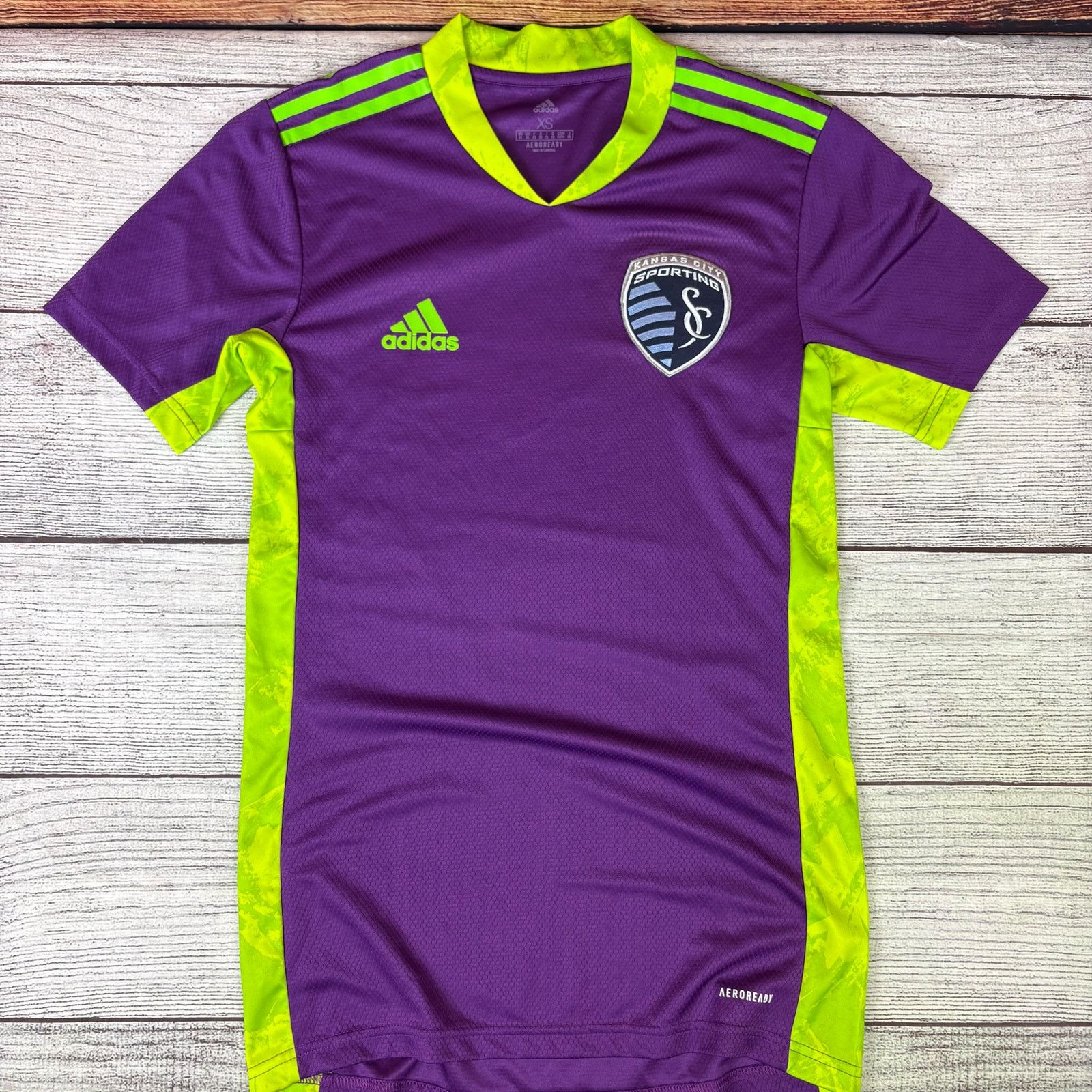 Adidas Adidas Sporting Kansas City MLS Soccer Jersey Size US XS / EU 42 / 0 - 2 Thumbnail