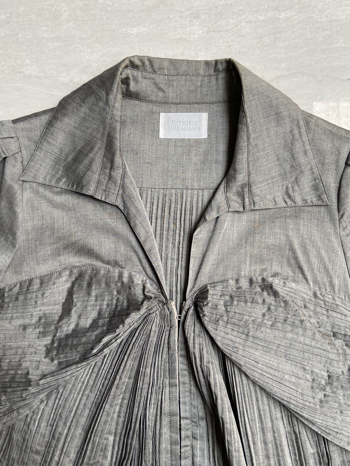 Issey Miyake RITSUKO SHIRAHAMA Grey T-shirt Size XS / US 0-2 / IT 36-38 - 4 Thumbnail