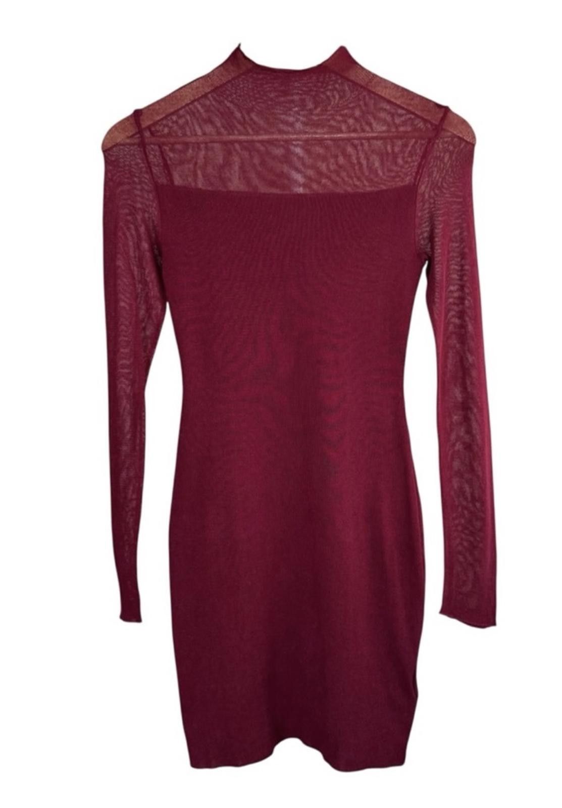 Other NWT COMMENSE Knit Mock Neck Dress in Red (SMALL) Size S / US 4 / IT 40 - 4 Thumbnail
