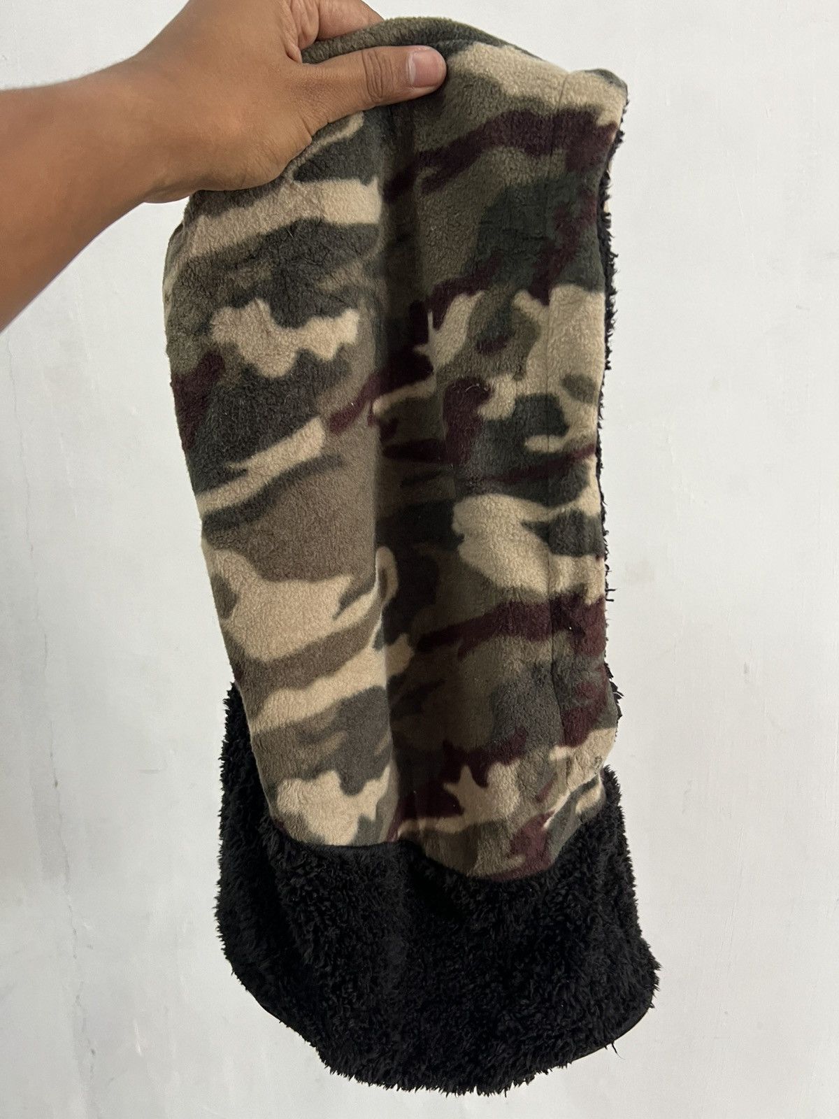 Japanese Brand Camouflge Mohair Fur Hoodie Balaclava Hat Size ONE SIZE - 6 Thumbnail