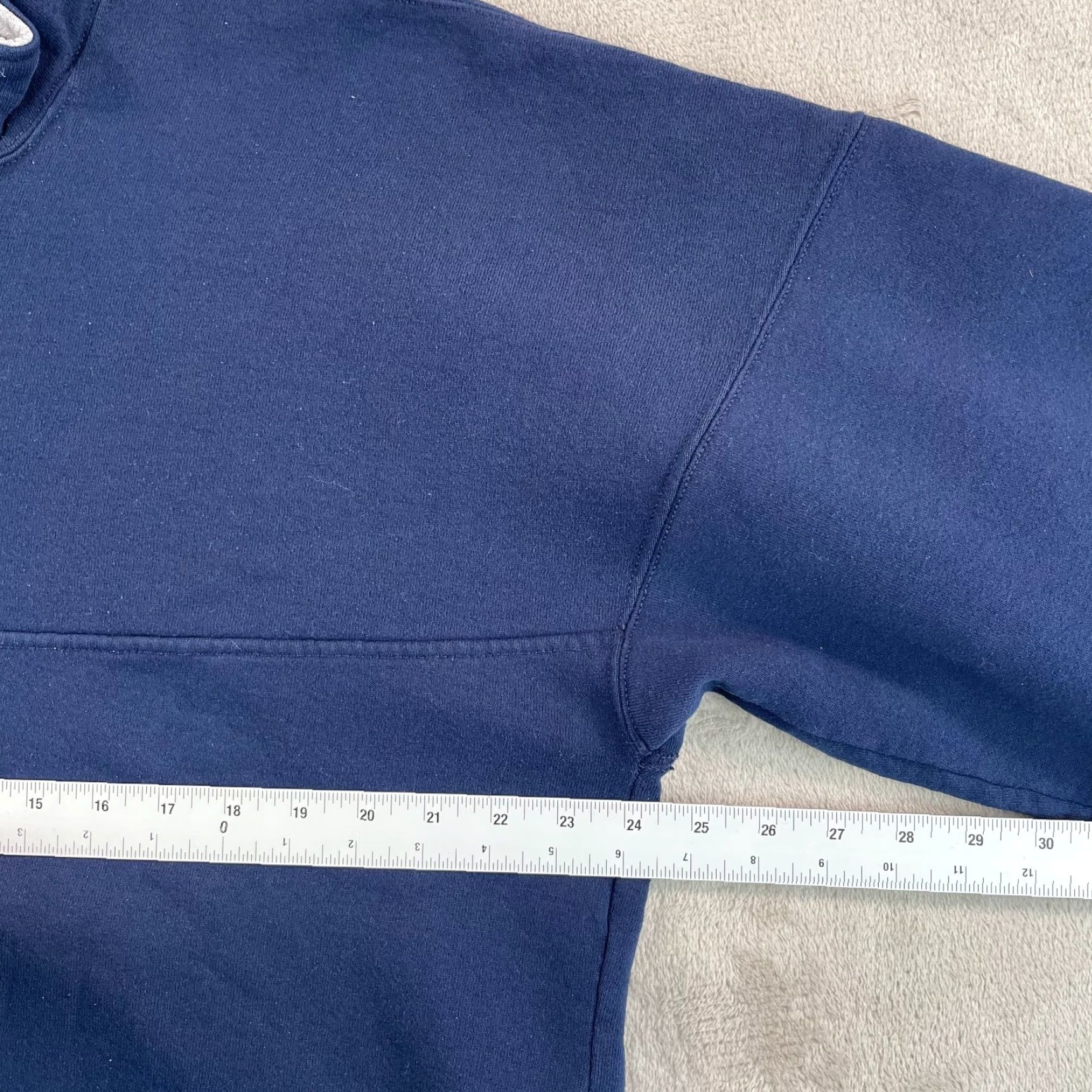 Russell Athletic VINTAGE Russell Athletic Quarter Zip Pullover Sweatshirt Men XL Navy USA Made Size US XL / EU 56 / 4 - 5 Thumbnail