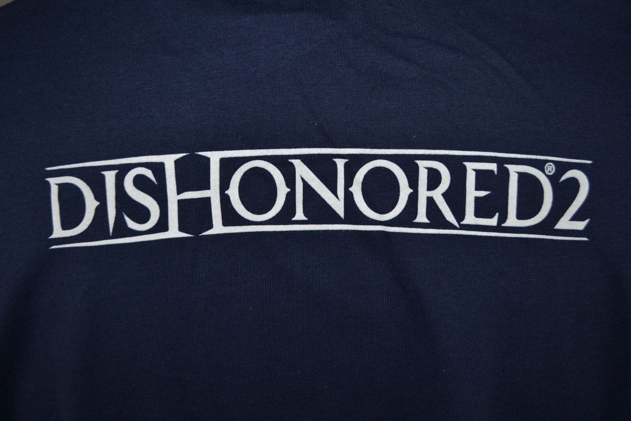 Playstation 2016 Dishonored 2 Bethesda Video Game Promo NEW Tee y2k L Size US L / EU 52-54 / 3 - 3 Thumbnail
