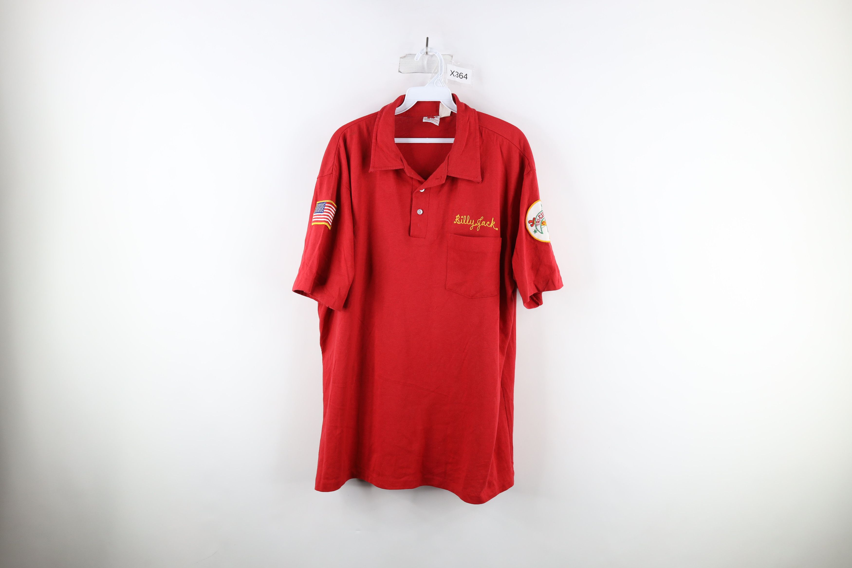 image of Vintage 60S 70's Ainad Rolling Nobles Shriners Polo Usa in Red, Men's (Size XL)