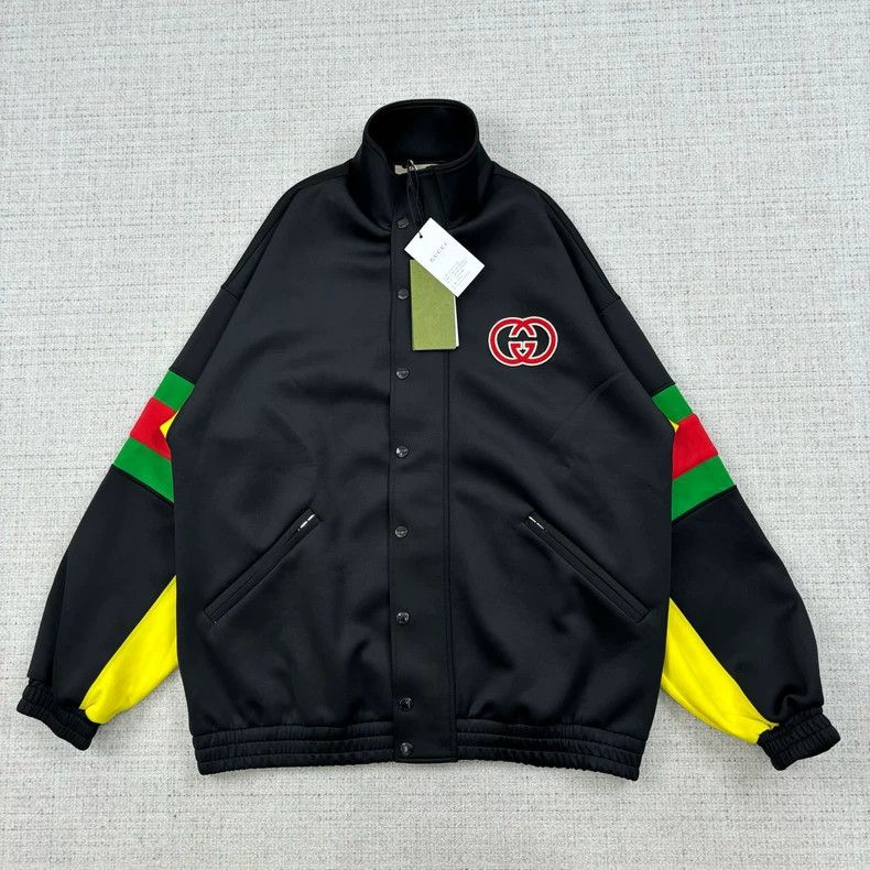 Gucci Gucci FW22 Logo printed striped webbing decoration stand-up Size US M / EU 48-50 / 2 - 1 Thumbnail