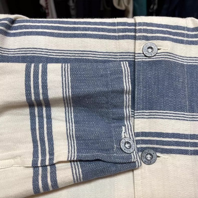 RRL Ralph Lauren RRL Ralph Lauren 20 cotton and linen striped retro jackets Size US M / EU 48-50 / 2 - 7 Thumbnail