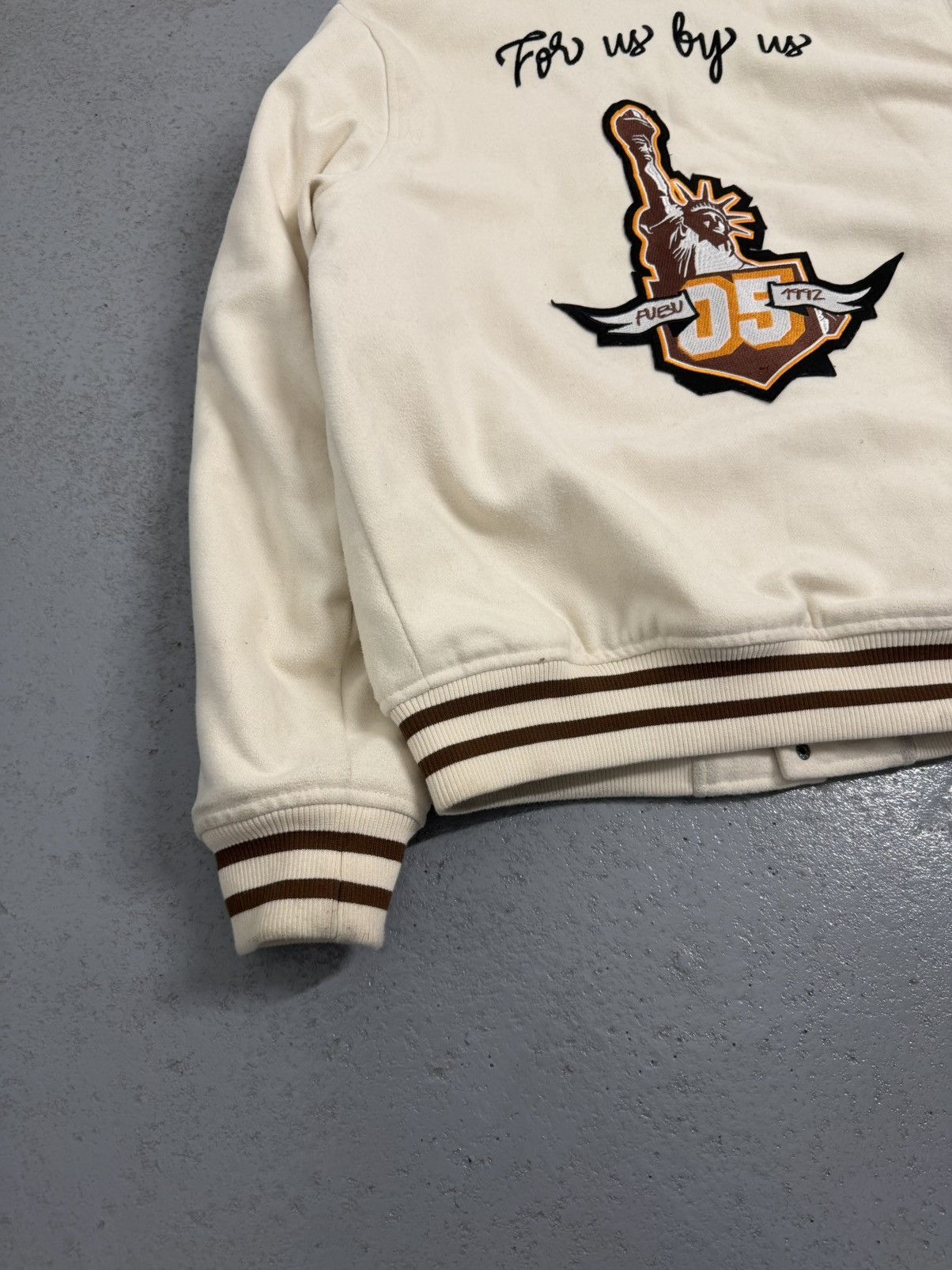 Fubu Vintage Fubu For Us By Us Baxk Embroidered Logo Bomber Size US L / EU 52-54 / 3 - 16 Thumbnail