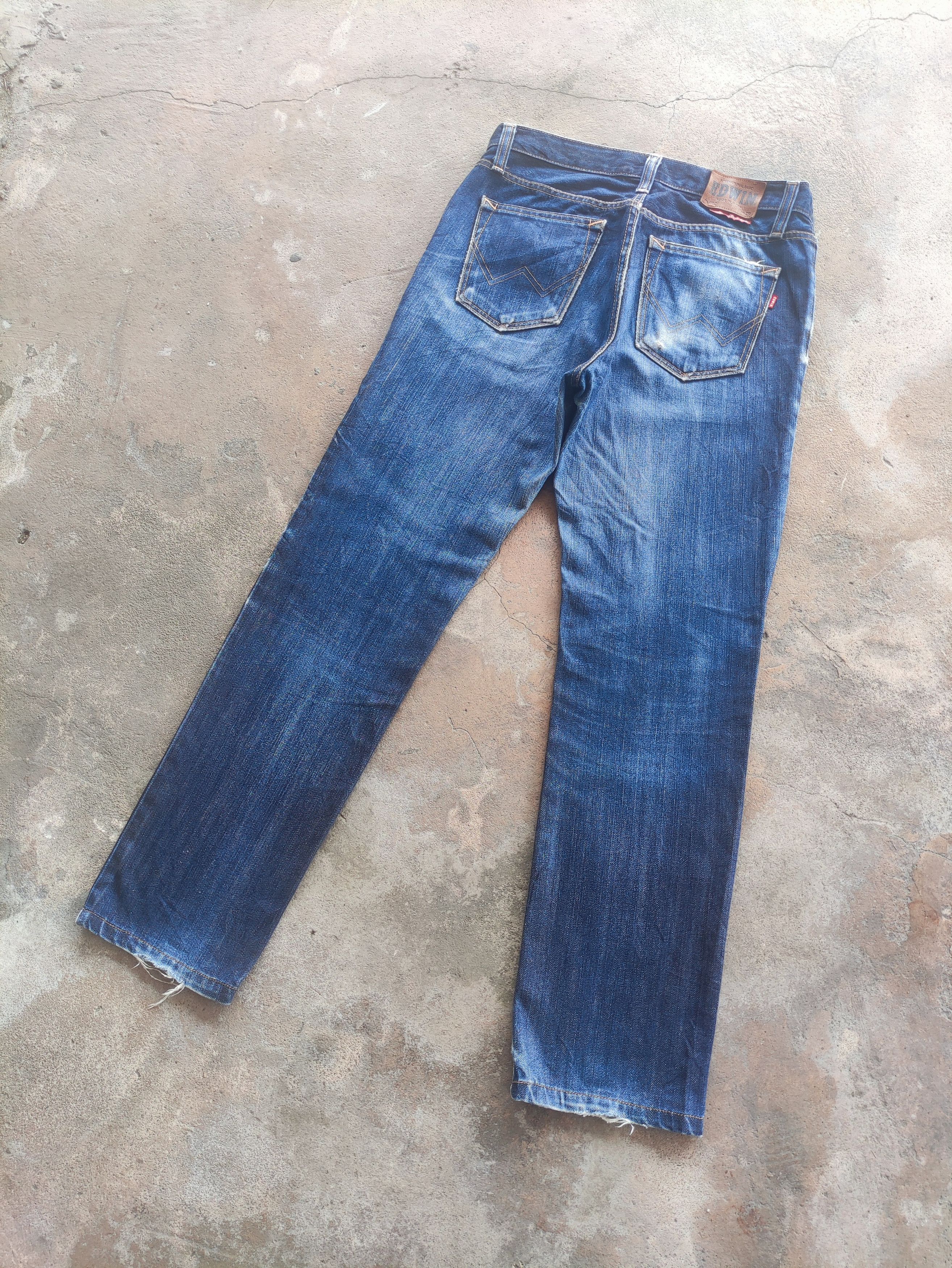 Edwin × Jean × Vintage W32💥 Vintage Edwin 402 Made In Japan Distressed Faded Pants Size US 32 / EU 48 - 9 Thumbnail