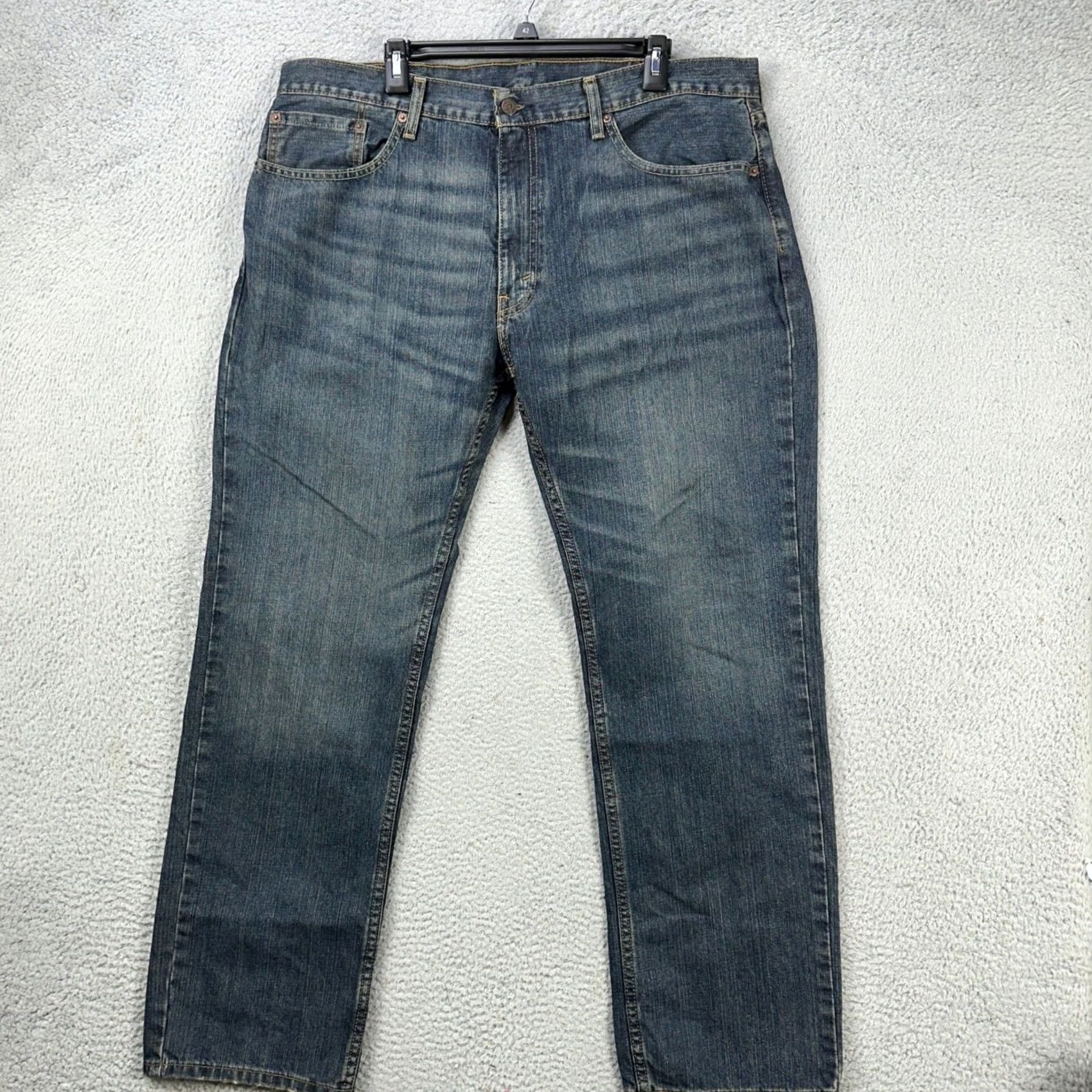Levi's Levi's 559 Jeans Straight Mens 38X32 Blue Distressed Relaxed 5-Pocket Denim Jeans Mouth? Size US 38 / EU 54 - 2 Thumbnail