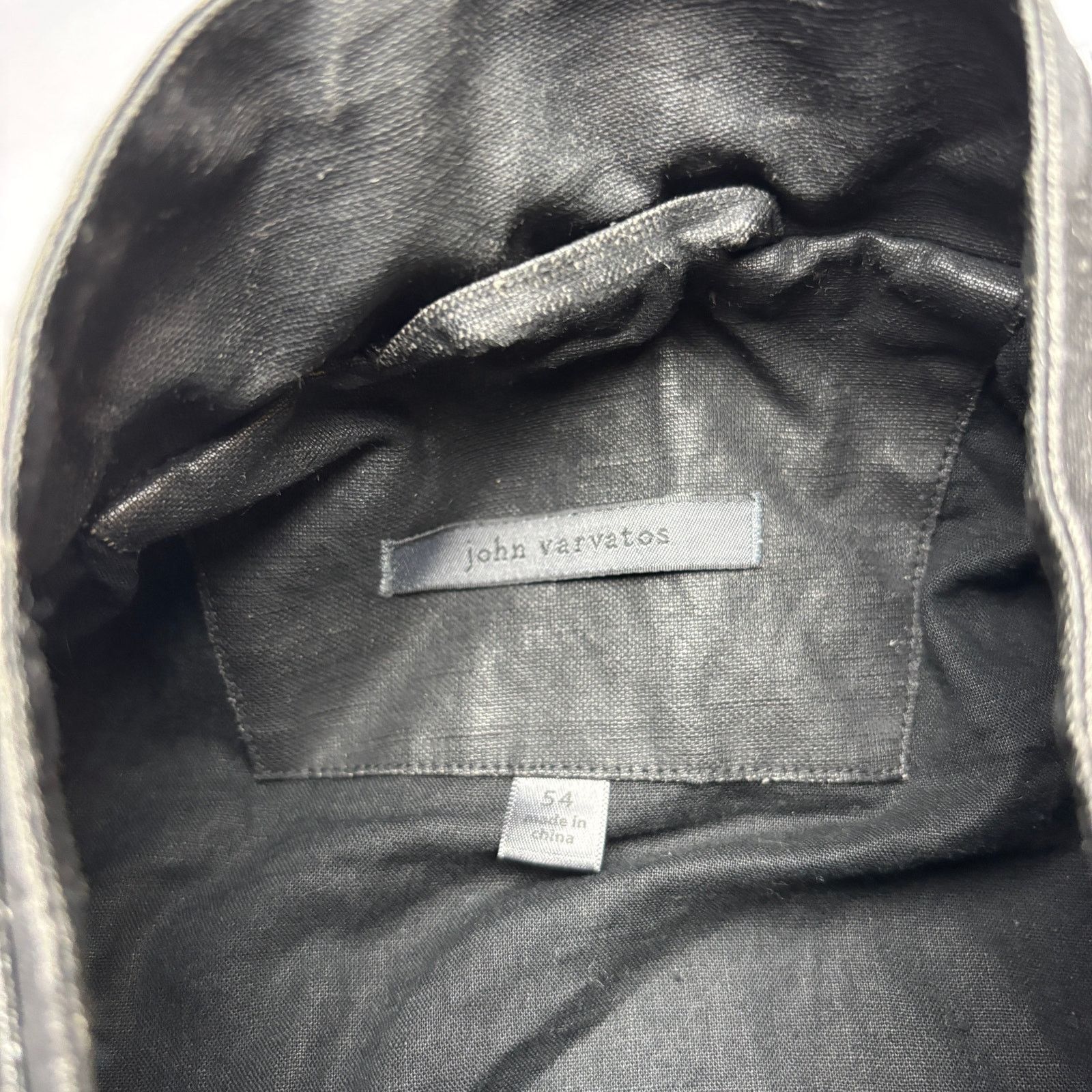 John Varvatos John Varvatos Coated Moto Jacket Men's 54 Quiet Luxury Size US L / EU 52-54 / 3 - 4 Thumbnail