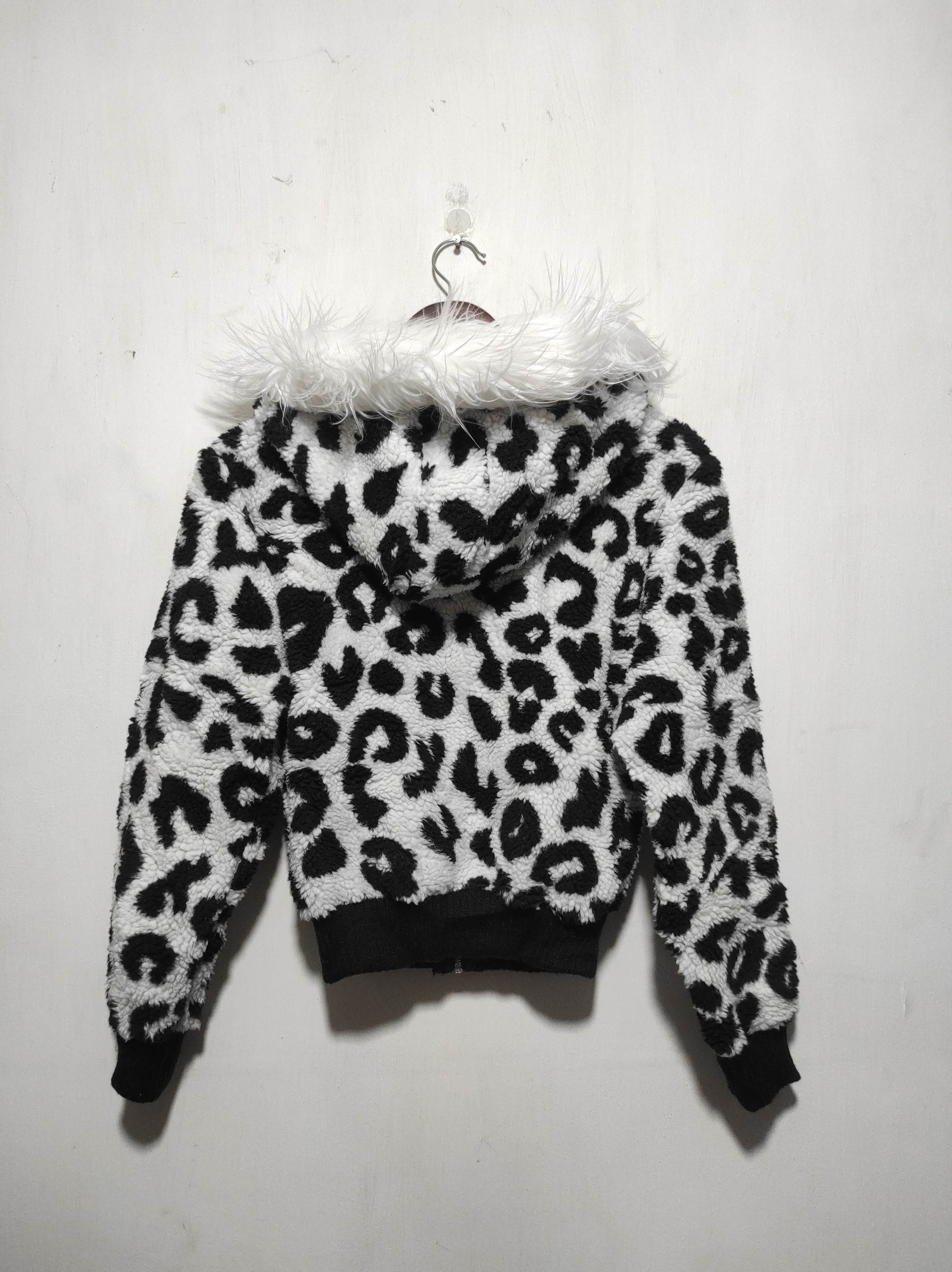 Hysteric Glamour Leopard Sherpa Zip Fur Hoodie IfSixWasNine LGB style Size S / US 4 / IT 40 - 10 Thumbnail