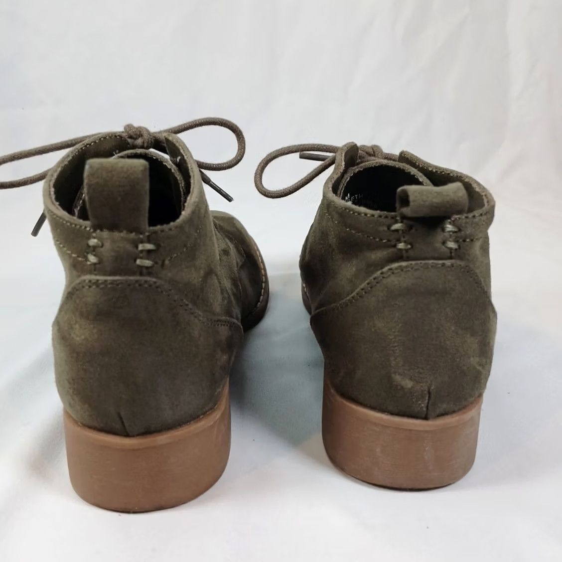 Olive Makalu California Women’s 6 Suede Lace-Up Ankle Boots Olive Casual Heel Wedge Pump Shoes Women Size US 6 / IT 36 - 3 Thumbnail