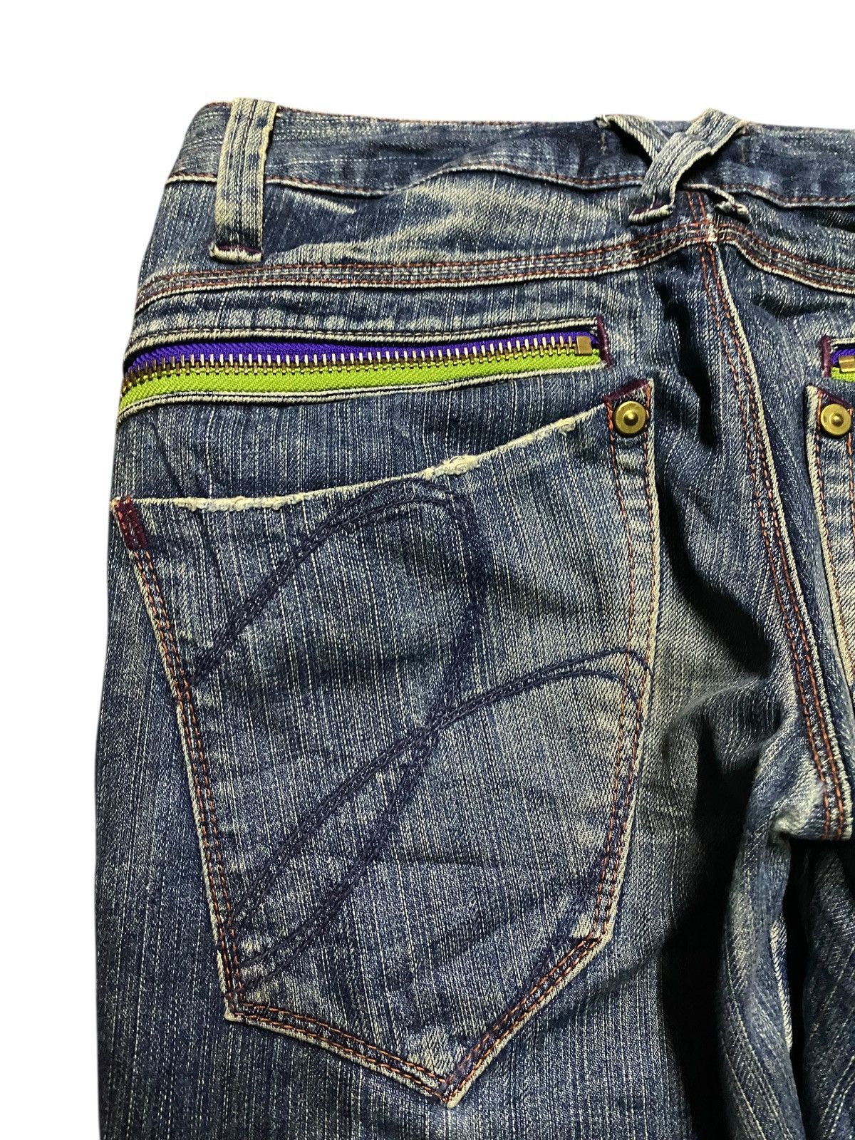 Vintage Japan Brand Made in Nippon Mud Wash Flare Jeans
