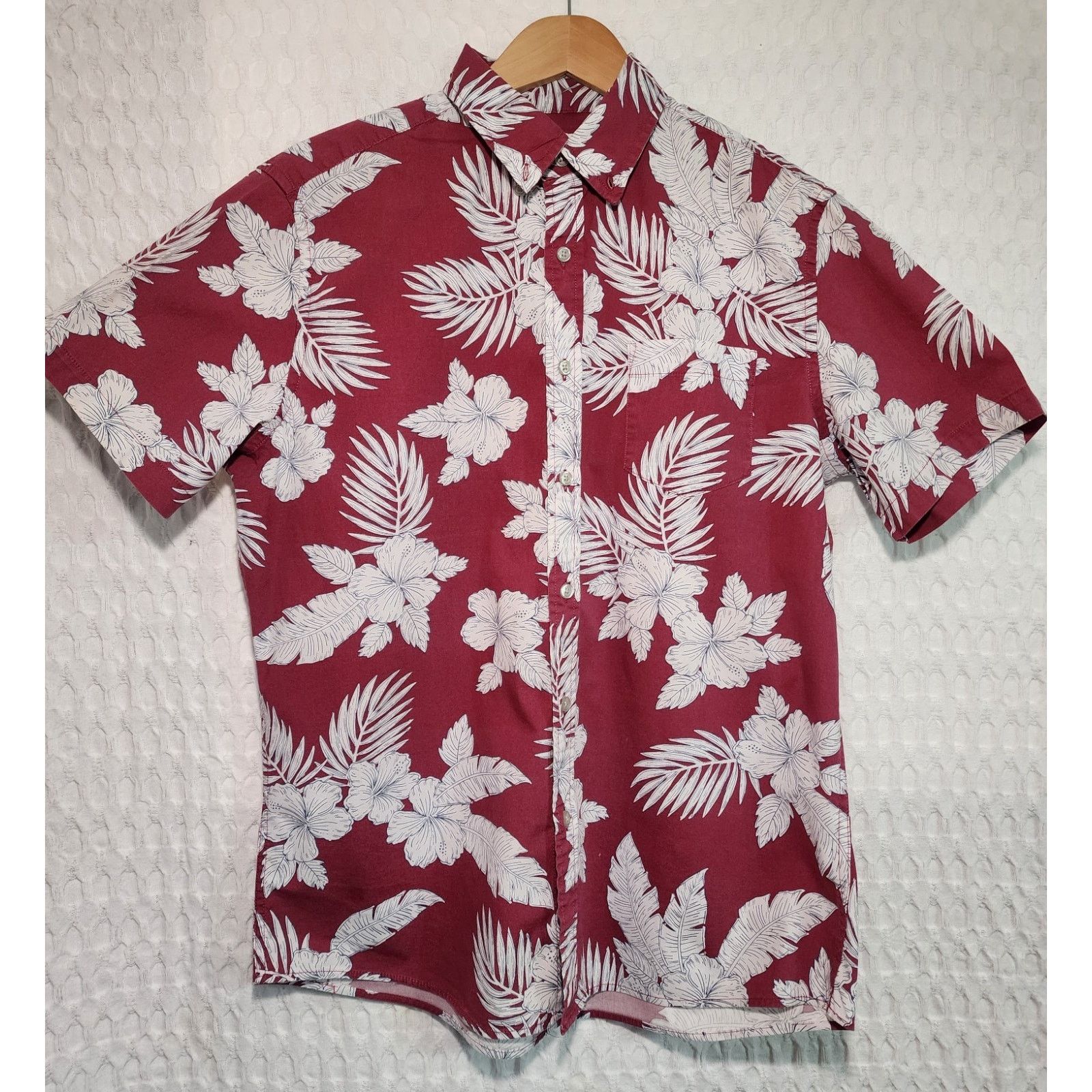 Sonoma Sonoma Goods Hawaiian Medium Floral Men's Button Down Shirt Size US M / EU 48-50 / 2 - 1 Thumbnail