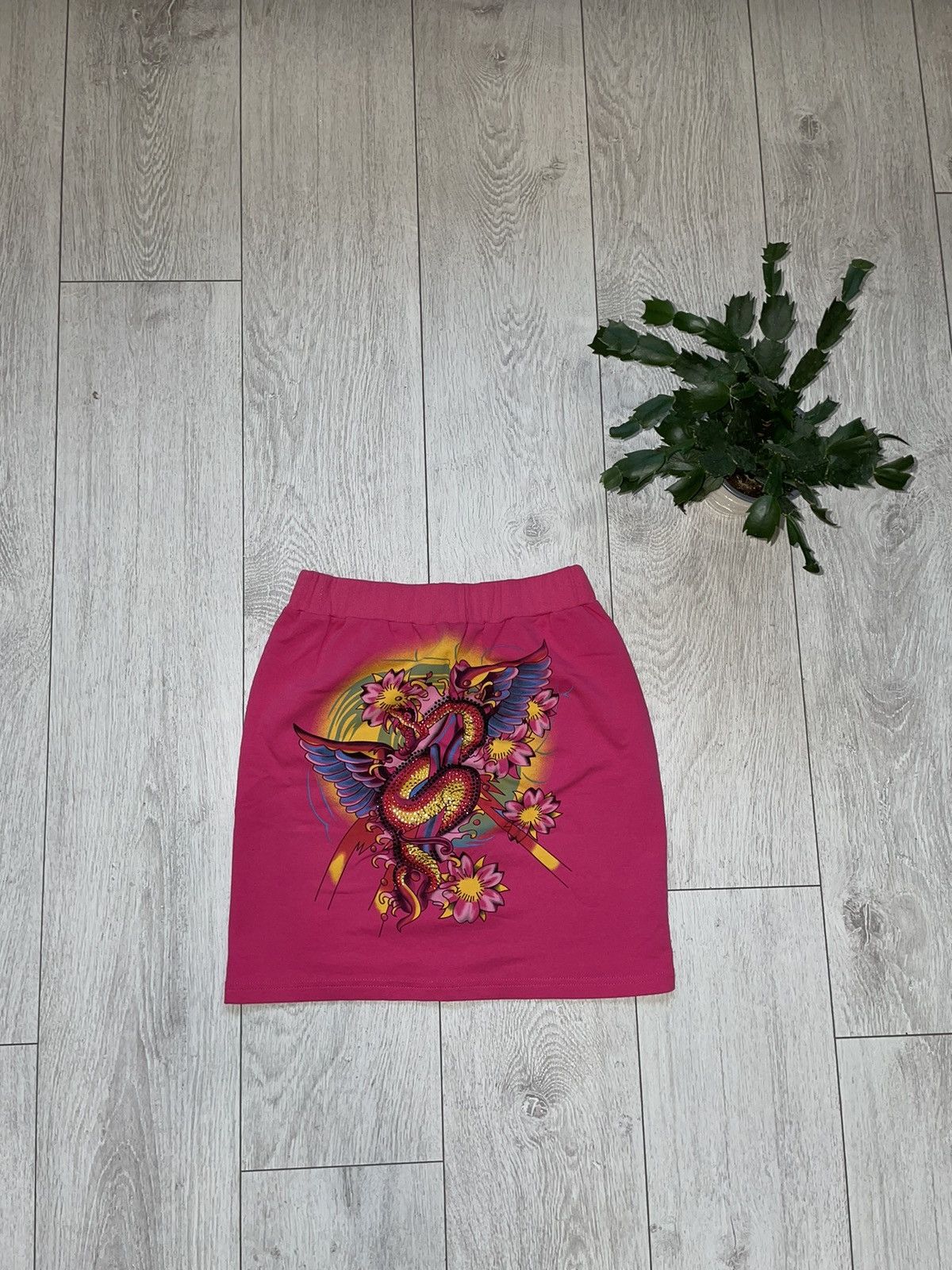 Christian Audigier × Ed Hardy Skirt Ed Hardy by Christian Audiger Y2K Size 34" / US 12 / IT 48 - 5 Thumbnail