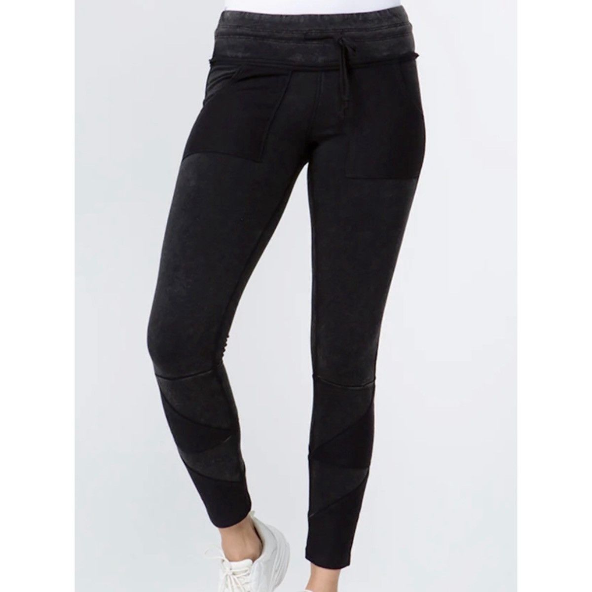Other mid rise acid wash leggings with pockets and drawstring Size 34" / US 12 / IT 48 - 1 Thumbnail