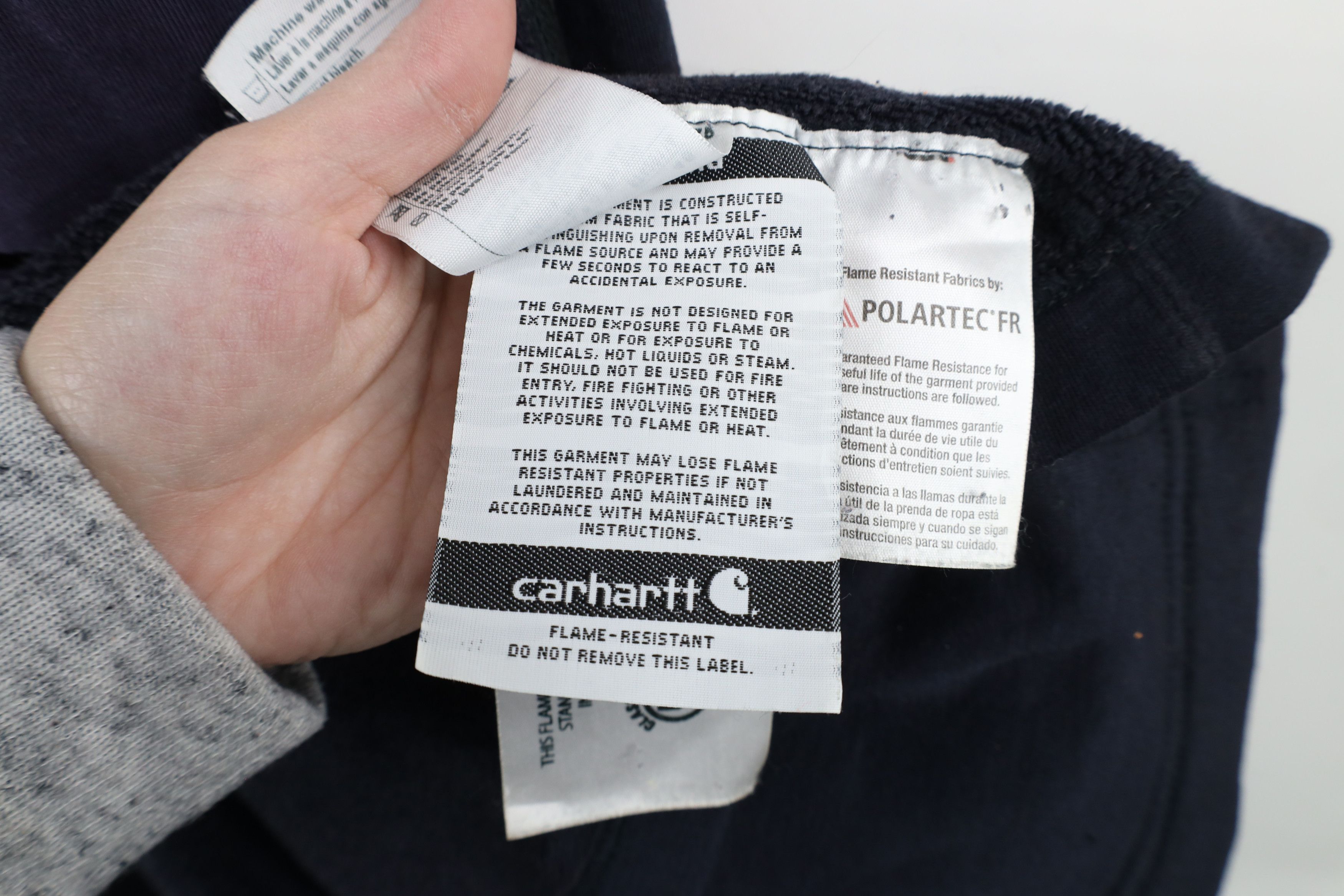 Vintage Vintage Carhartt FR Fire Flame Resistant Full Zip Jacket Size US L / EU 52-54 / 3 - 13 Thumbnail